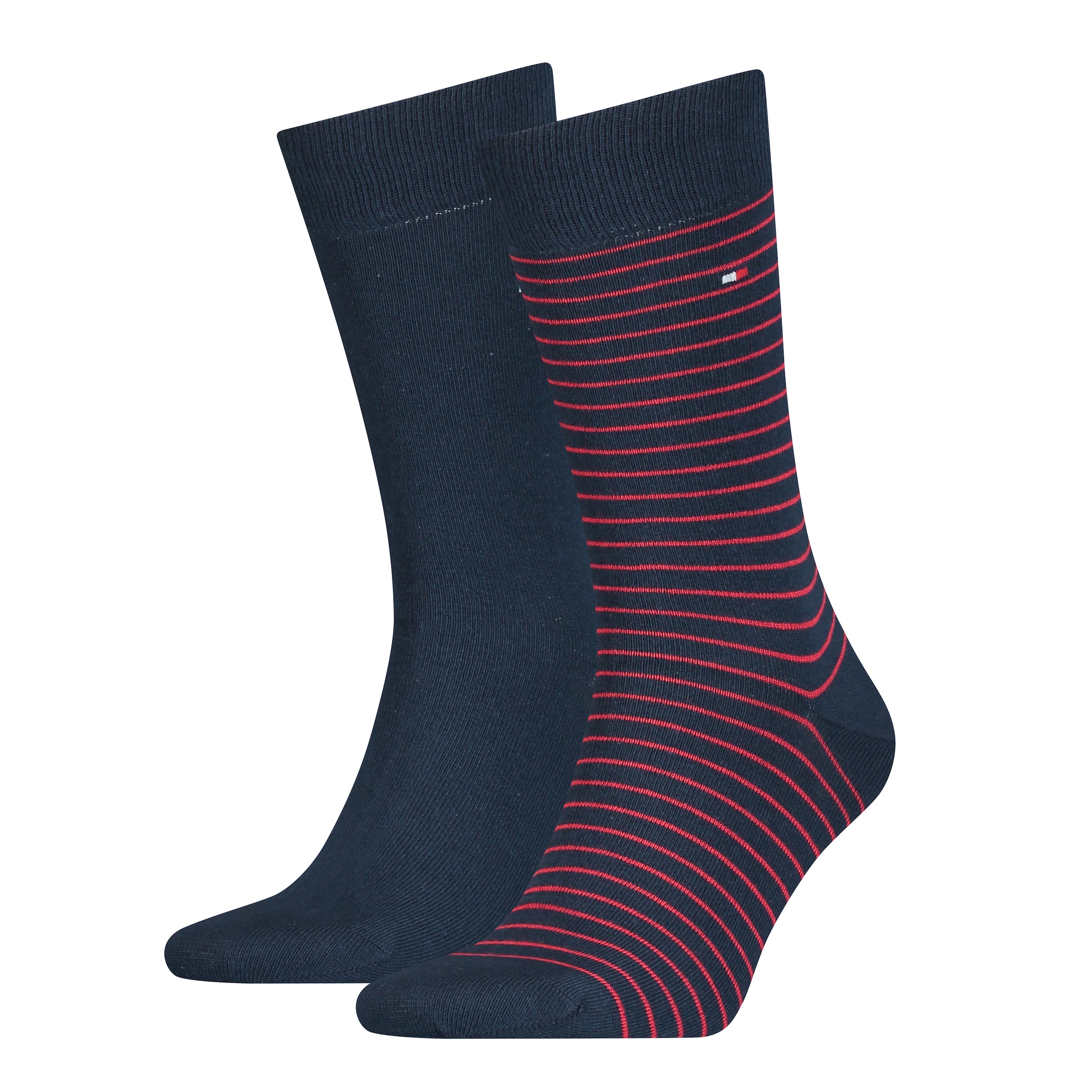 Tommy Hilfiger Chaussettes »TH MEN SMALL STRIPE SOCK 2P« 2 Paar, 2 Couple tlg. Tommy Hilfiger-Branding