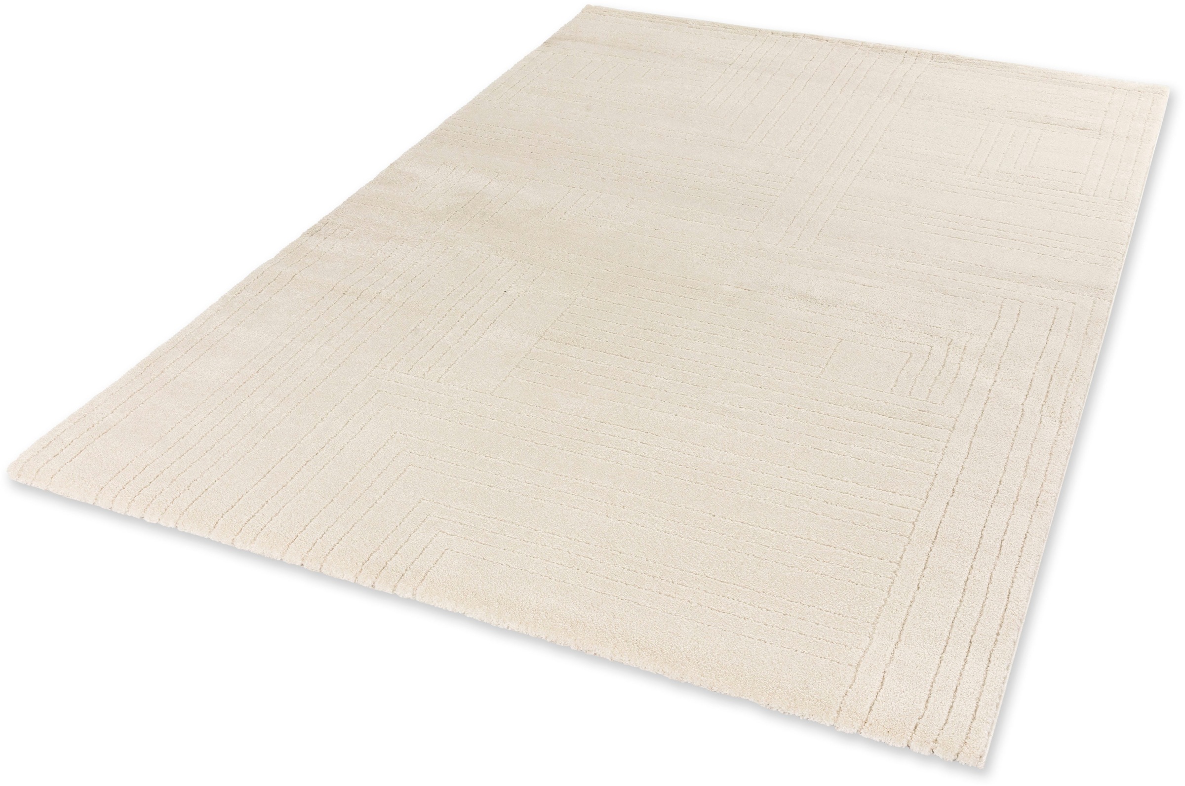 Image of SCHÖNER WOHNEN-Kollektion Teppich "Pure 6317-242" rechteckig 22 mm Höhe Kurzflor, Hoch Tief Struktur, Wohnzimmer, Schöner Wohnen Kollektion