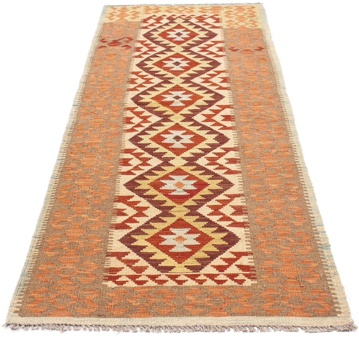 Image of morgenland Läufer »Kelim Medaillon Beige 199 x 77 cm«, rechteckig, 0,4 mm Höhe, OrientOptik bei Ackermann Versand Schweiz