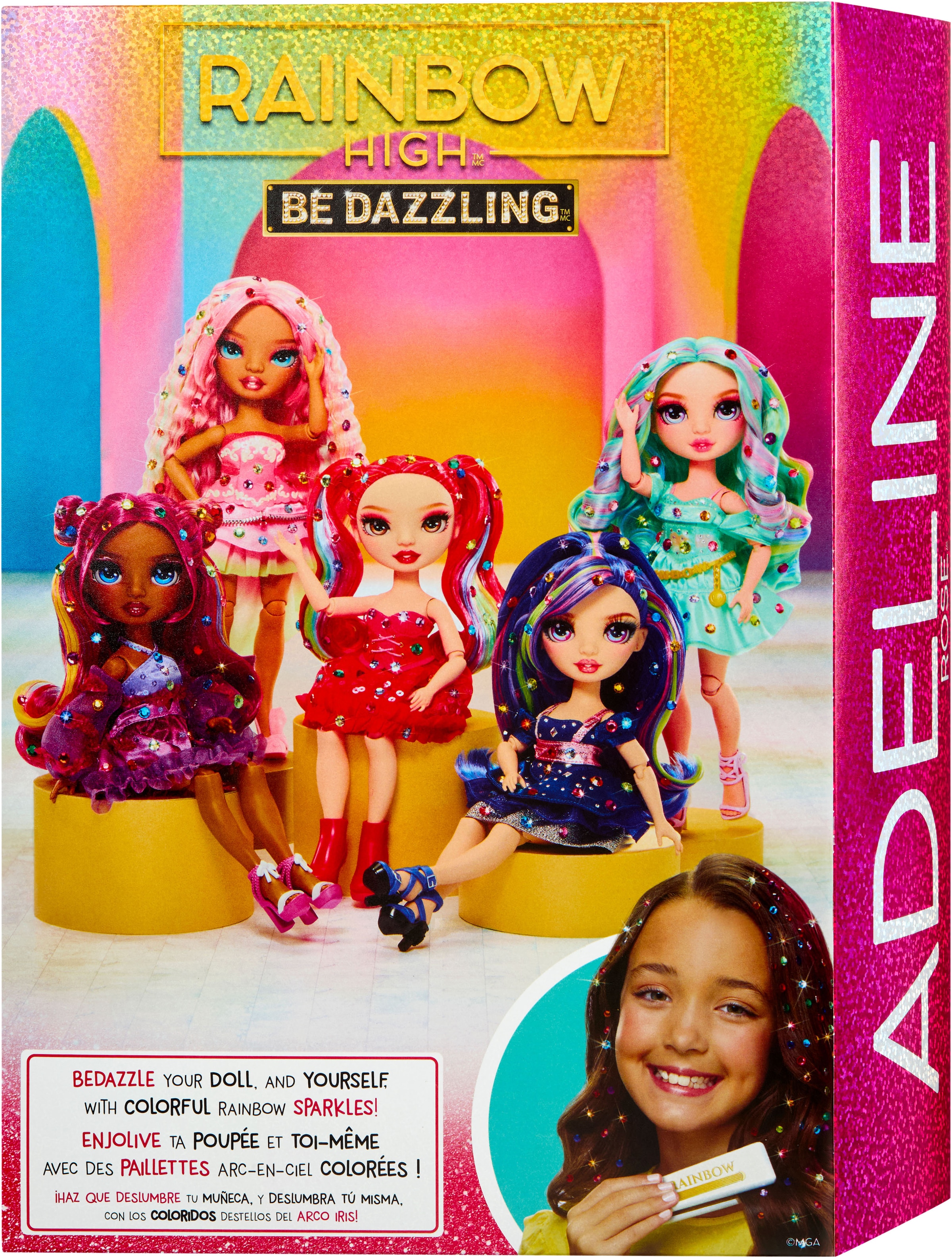 RAINBOW HIGH Anziehpuppe »Rainbow High Be Dazzling Fashion Dolls- Adeline Rose«