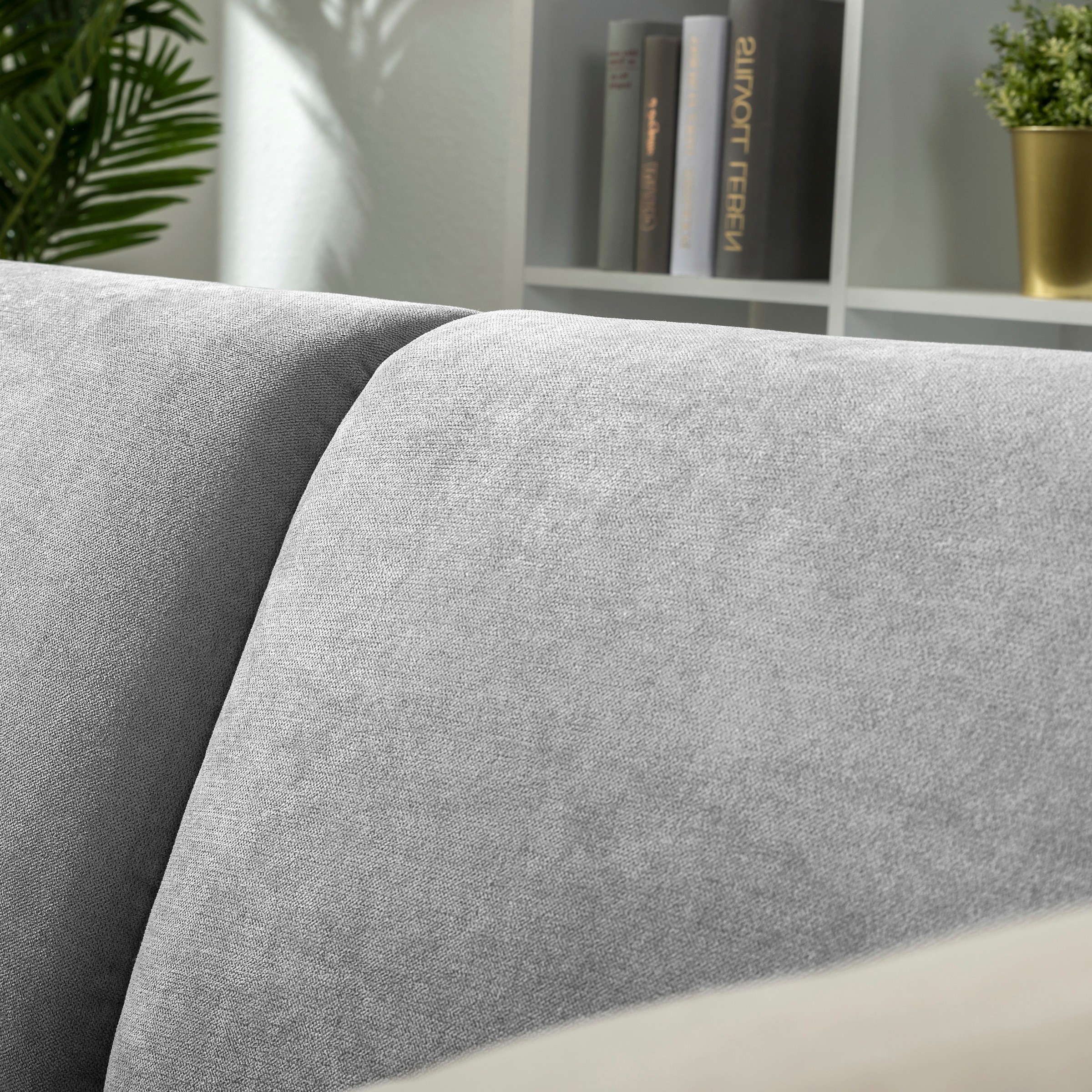 Max Winzer® Ecksofa »Blackpool modern, mittlere Sitzhärte mit hochwertiger Schaumpolsterung«, Lounge-Charakter durch niedrigen, leicht gewölbten Rücken