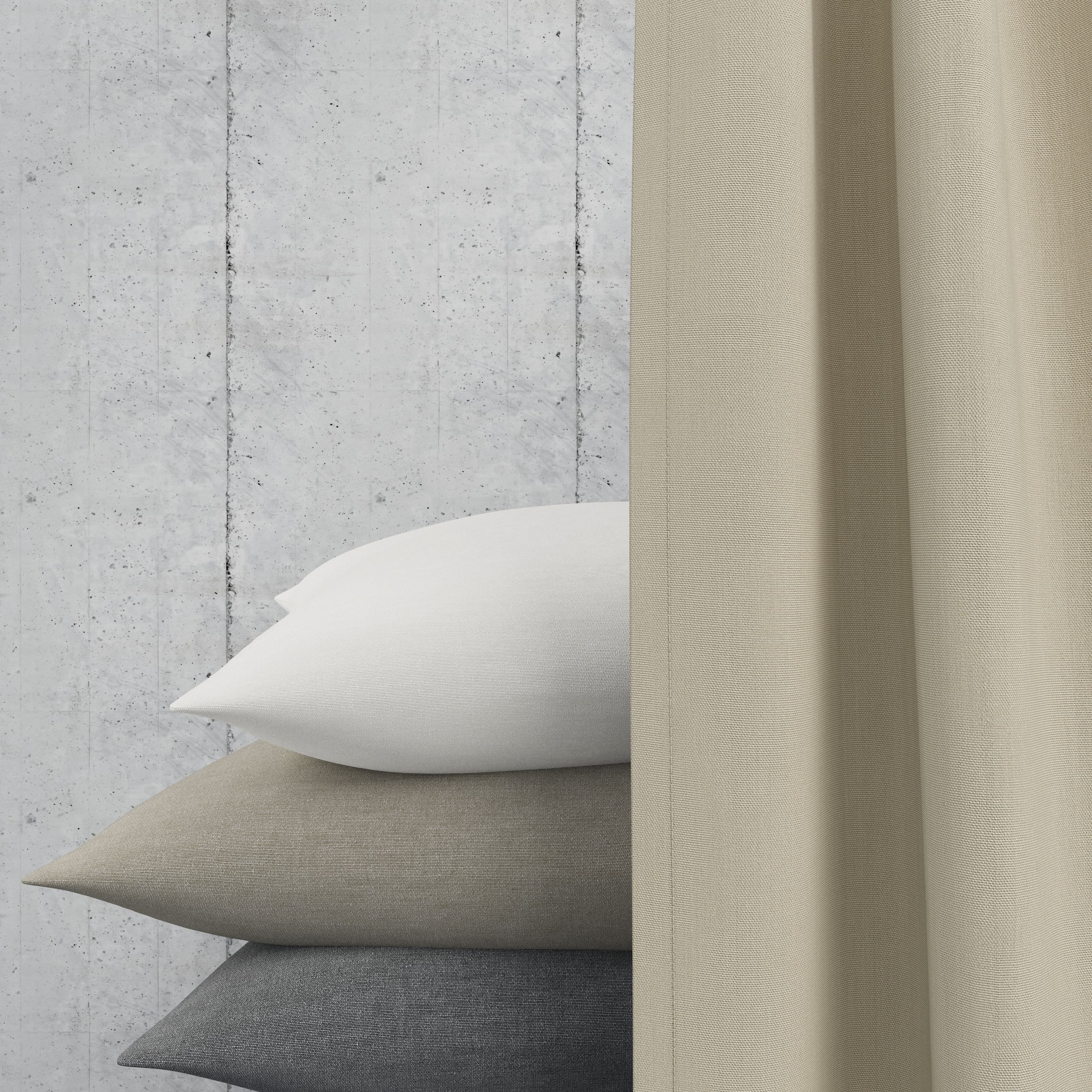 Neutex for you! Vorhang nach Mass »Outdoorvorhang SOLERO« Stangendurchzug 1 Stk. tlg. Uni Outdoorvorhang mit leichter Struktur