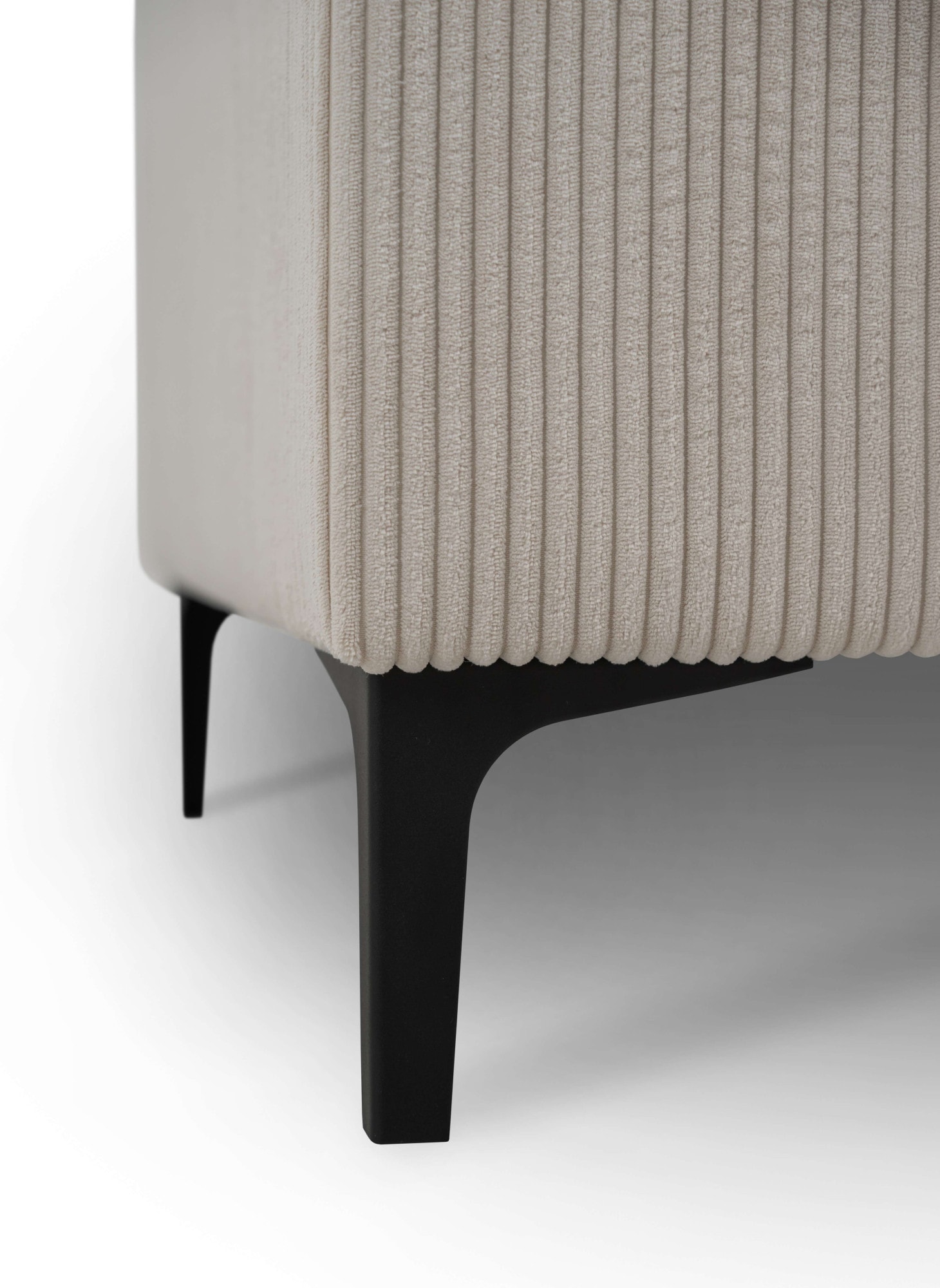 GOODproduct Ecksofa »OLAND Cord L-Form, B: 289 cm, Skandi-Design« Struktur, Flachgewebe, Luxus-Microfaser, Boucle