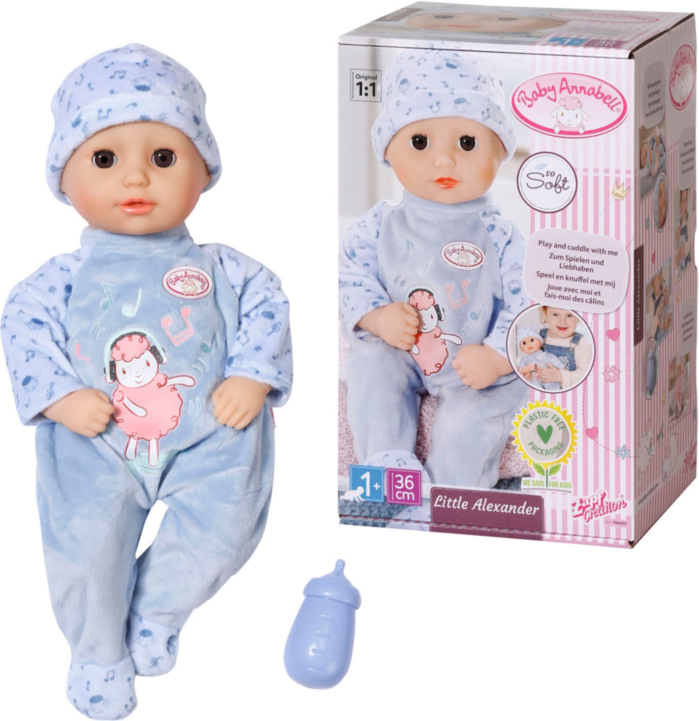 Baby Annabell Babypuppe »Little Alexander, 36 cm«, mit Schlafaugen