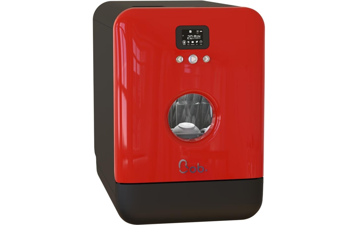 Image of Tischgeschirrspüler "Daan Tech Bob Schwarz/Rot" 3 Massgedecke