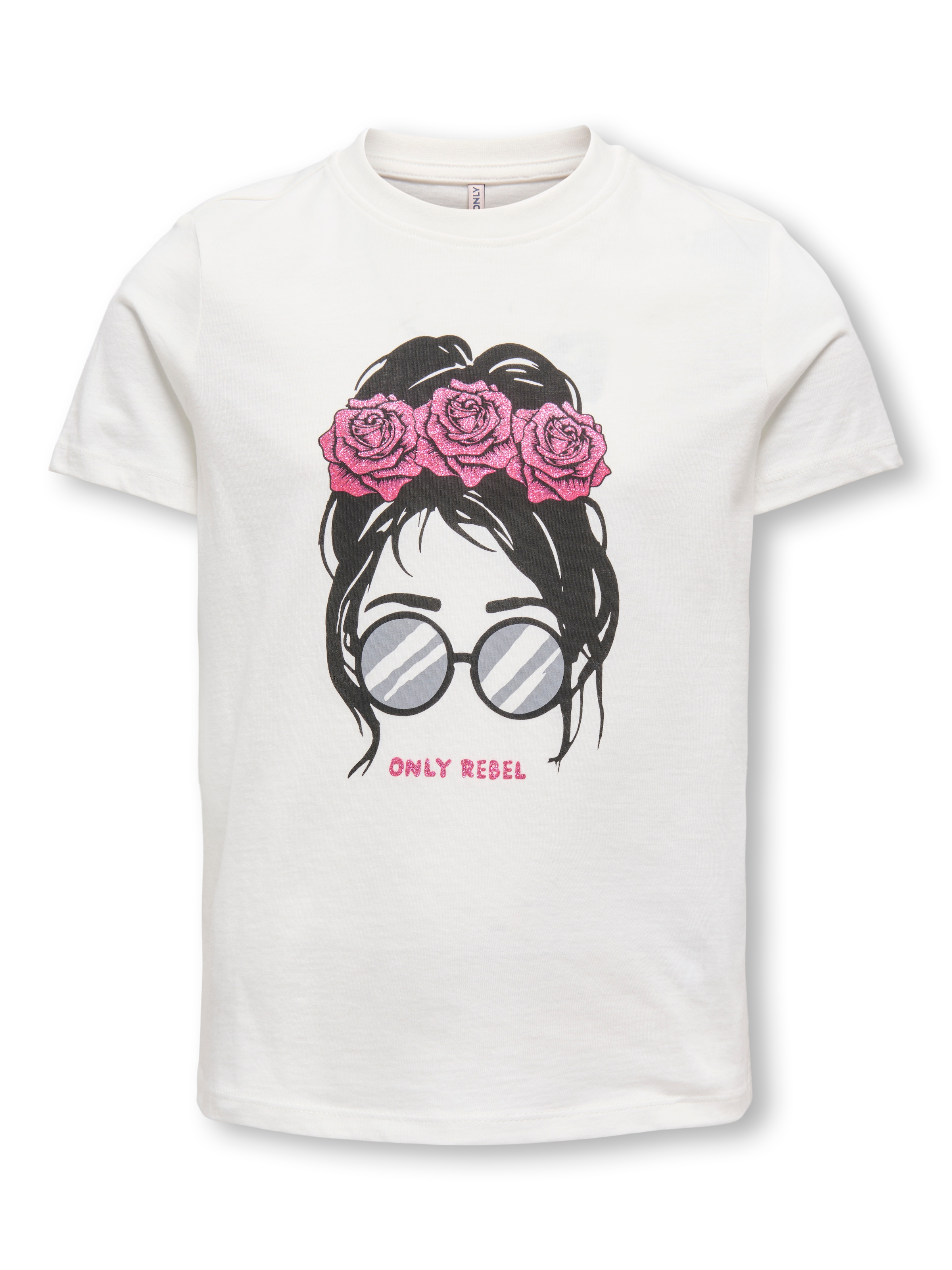 Image of KIDS ONLY T-Shirt "KOGMIA LIFE REG S/S GIRL TOP FR ZA JRS" mit unterschiedlichen Motive, je nach Bodyfarbe