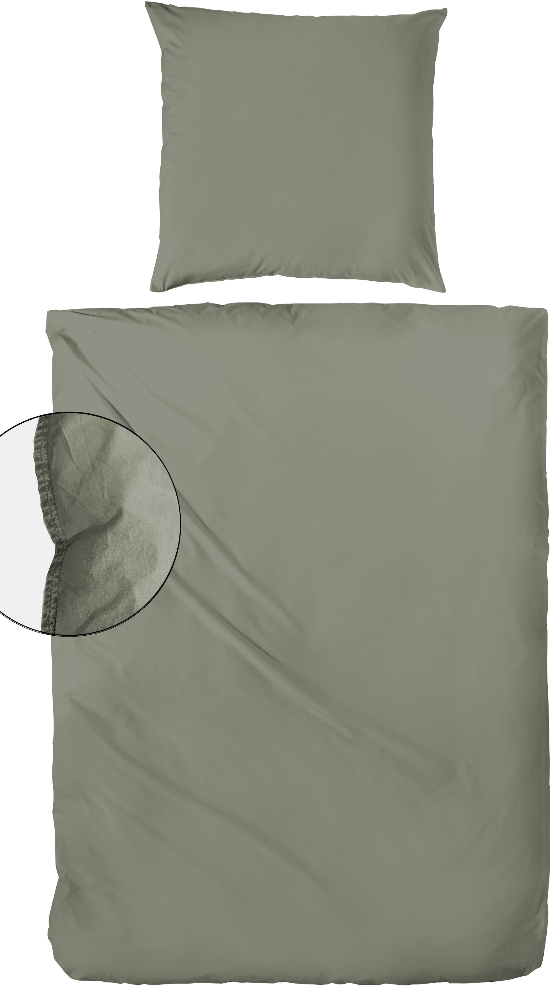 Primera Bettwäsche »Primera Stone-Washed Flanell« 2 Stk. Bettwäsche aus samtig weicher angerauter Baumwolle, ab Gr. 135x200 cm