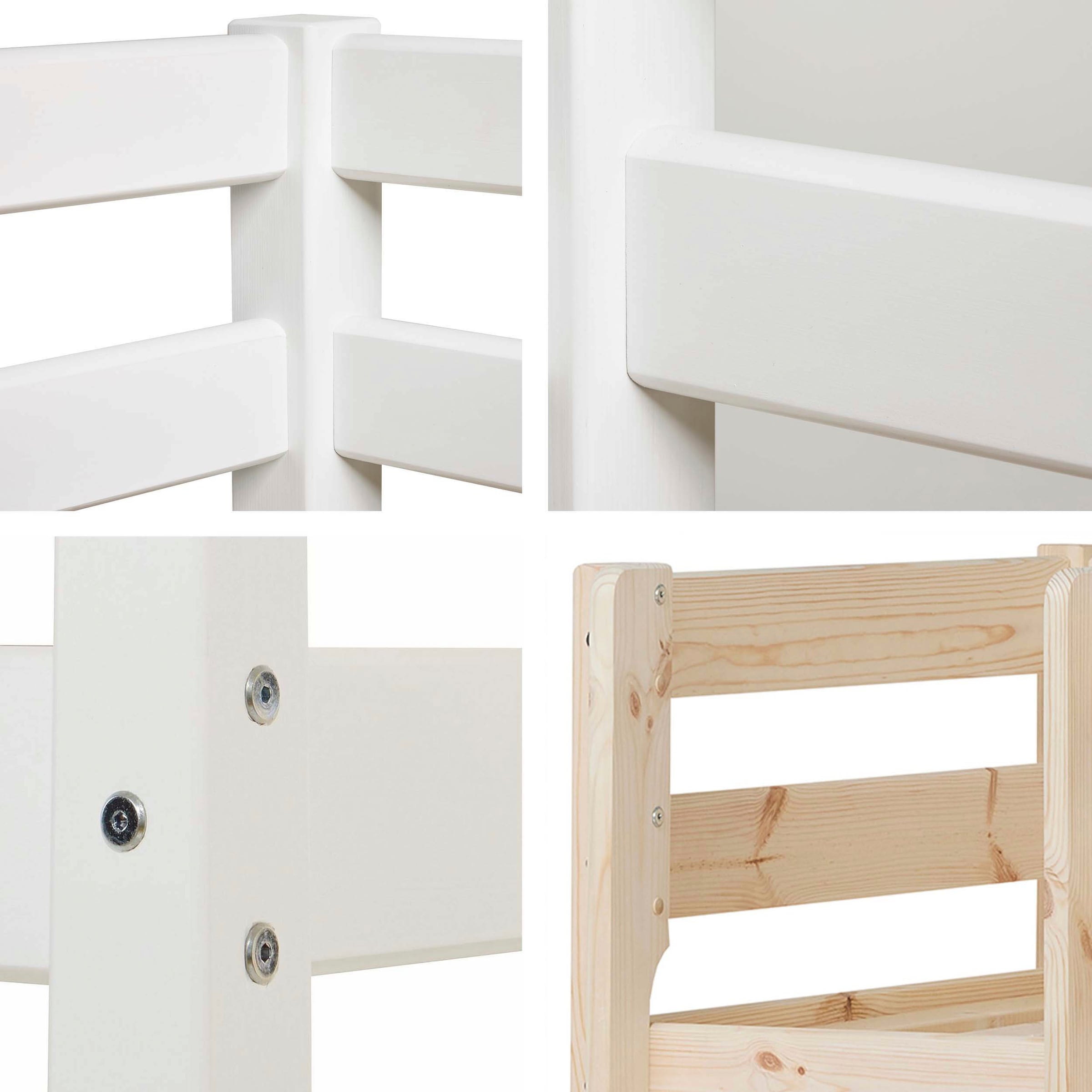 Hoppekids Spielbett »ECO COMFORT, Hochbett, in 2 Einzelbetten teilbar«, Höhe 72cm, Farbe & Grösse & Matratze