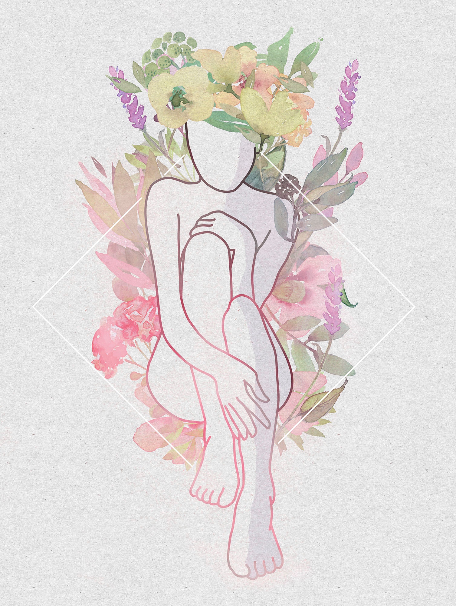 Image of Komar Bild "Bella Vita" Natur 1 Stk. tlg. Wandbild zur Dekoration - ohne Rahmen