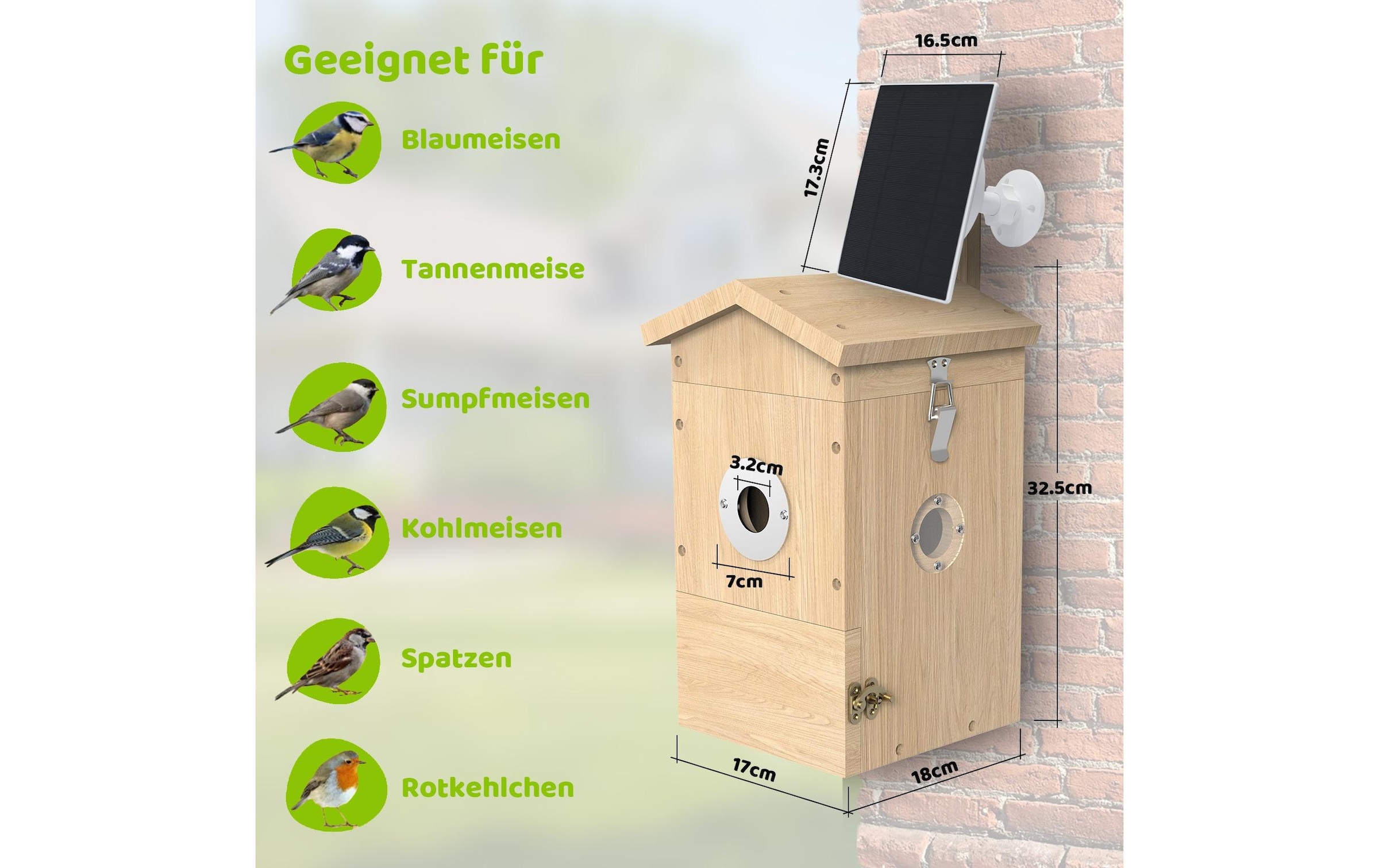 Nistkasten »Sanilu Solarpanel inklusive«