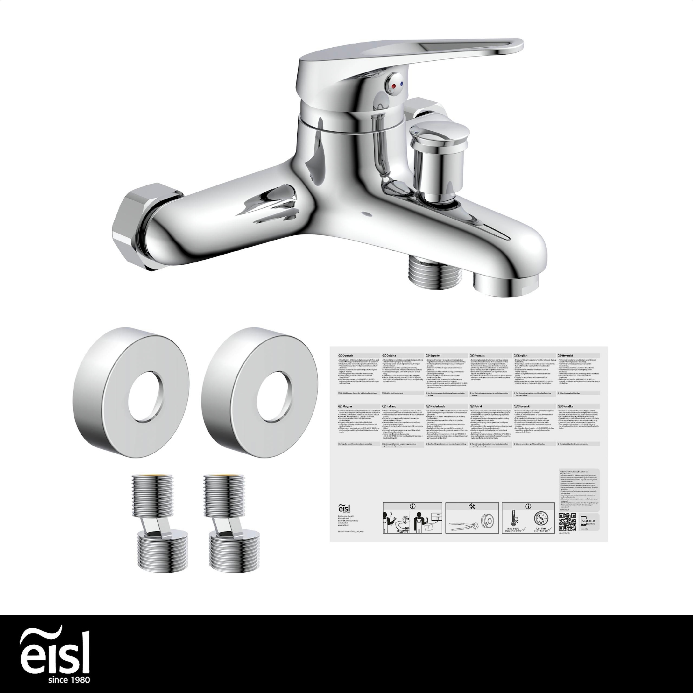 Eisl Unité de mélange pour baignoire »SPEED« image de jet parfaite, cartouche céramique 35 mm remplaçable
