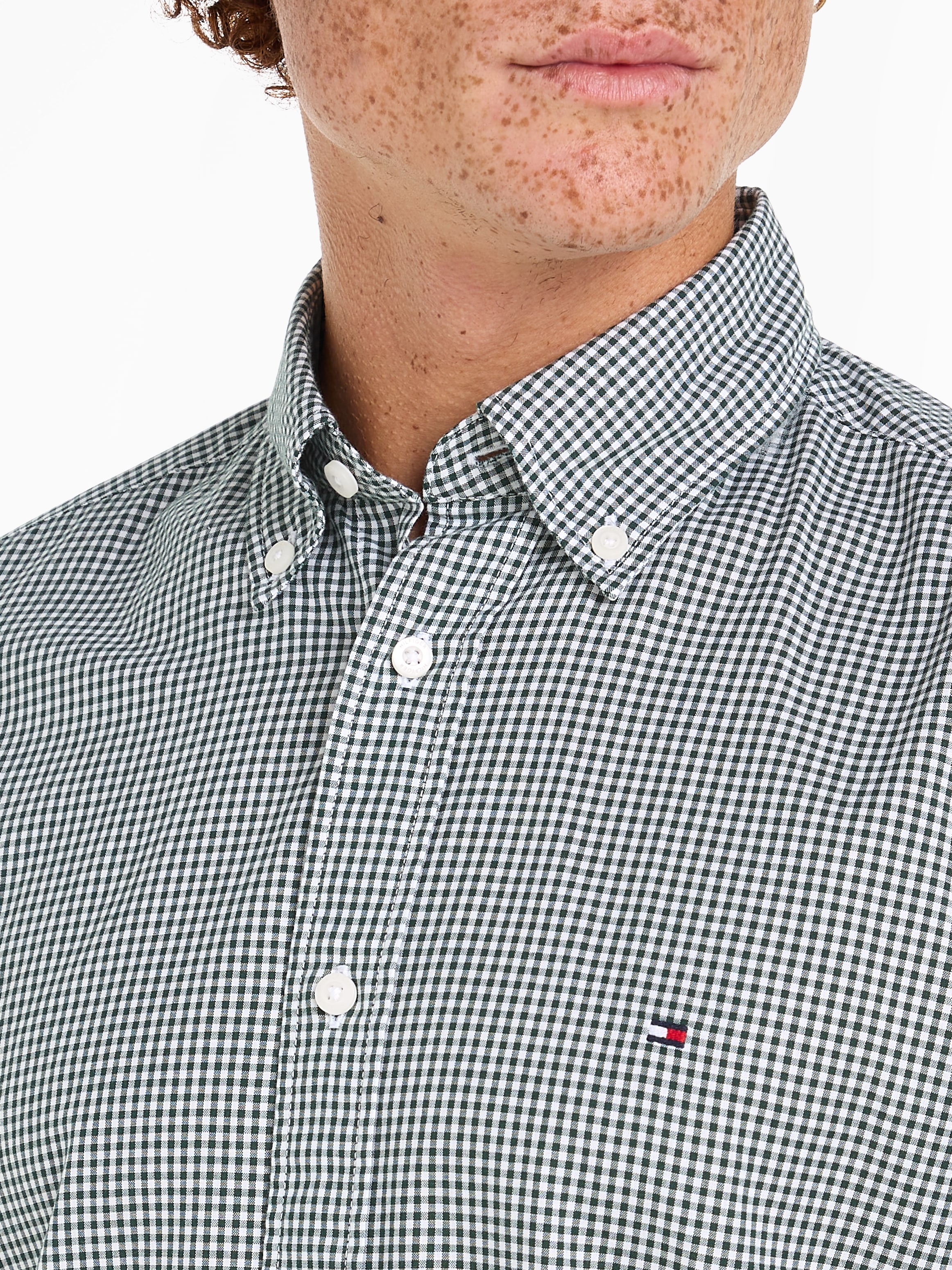 Tommy Hilfiger Langarmhemd »NAT. SOFT FLEX GINGHAM RF SHIRT«