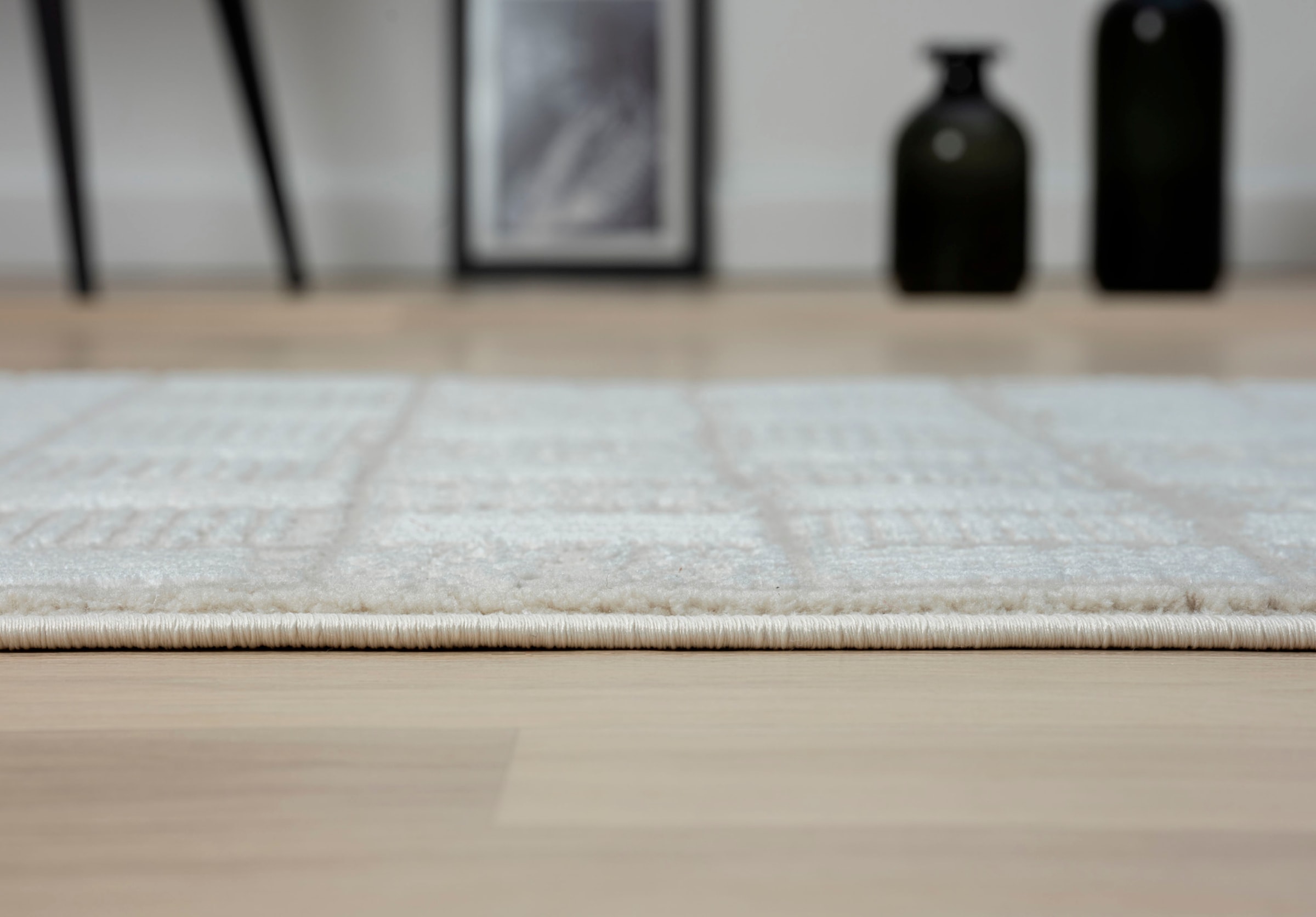 Myflair Möbel & Accessoires Teppich »My Wonder, LAGERRÄUMUNG!« rechteckig 10 mm Höhe Kurzflor, Retro-Style, besonders weich durch Microfaser, mit Fransen