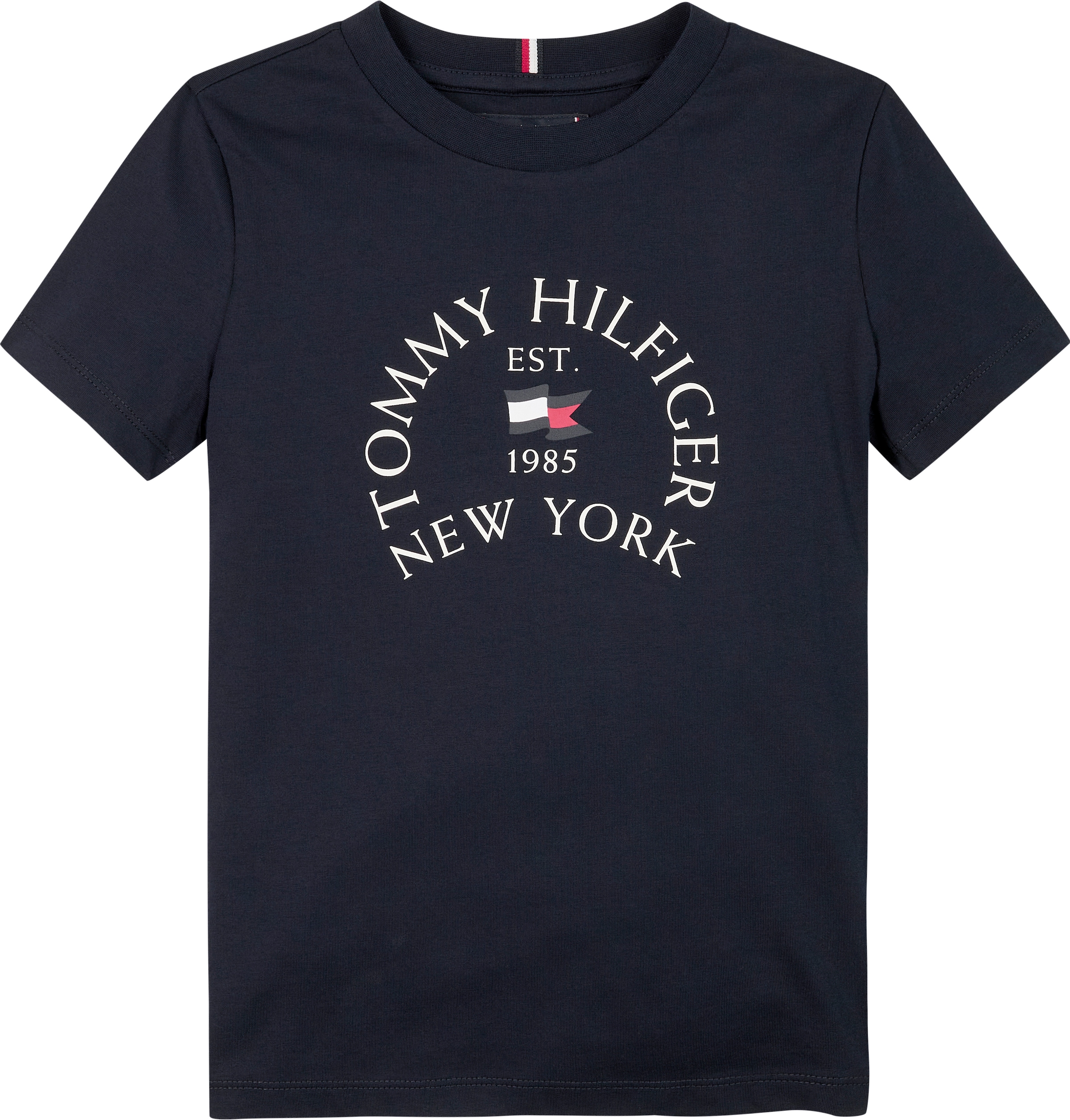 Tommy Hilfiger T-Shirt »NAUTICAL ARCH PRINTED REG TEE SS«, Baby bis 2 Jahre; mit grossem Tommy Logo