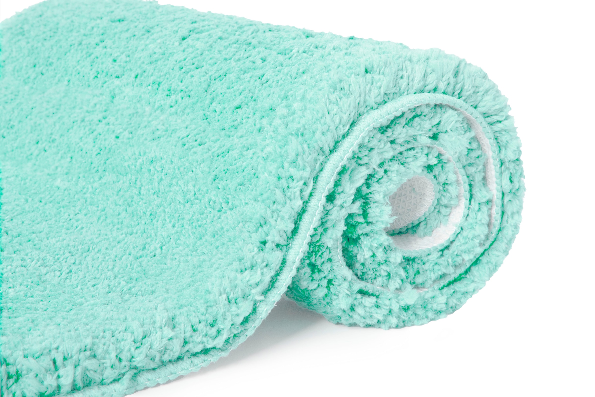 my home Badematte »Sanremo, Badvorleger, Badezimmer Teppich, sehr weich«, rutschhemmend beschichtet, fussbodenheizungsgeeignet-schnell trocknend, Badteppich, unifarben, rechteckig, rund & als 3-tlg. Set erhältlich