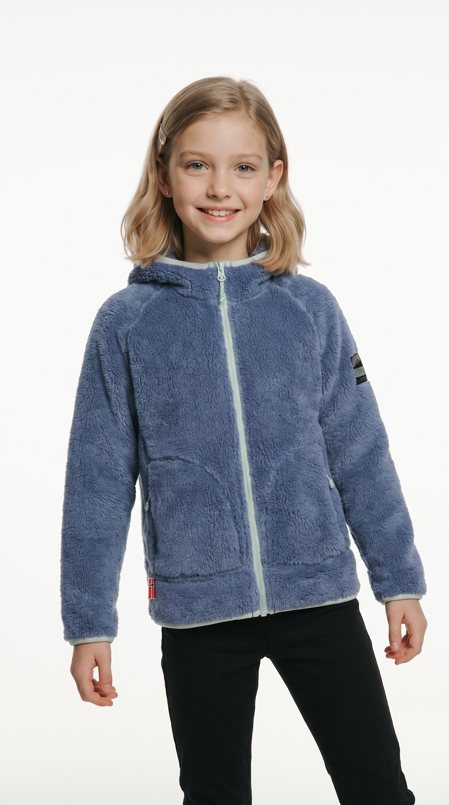 TROLLKIDS Veste polaire »GIRLS BORGUND JACKET XT« sportif, en polaire Highloft, pour enfants, avec capuche