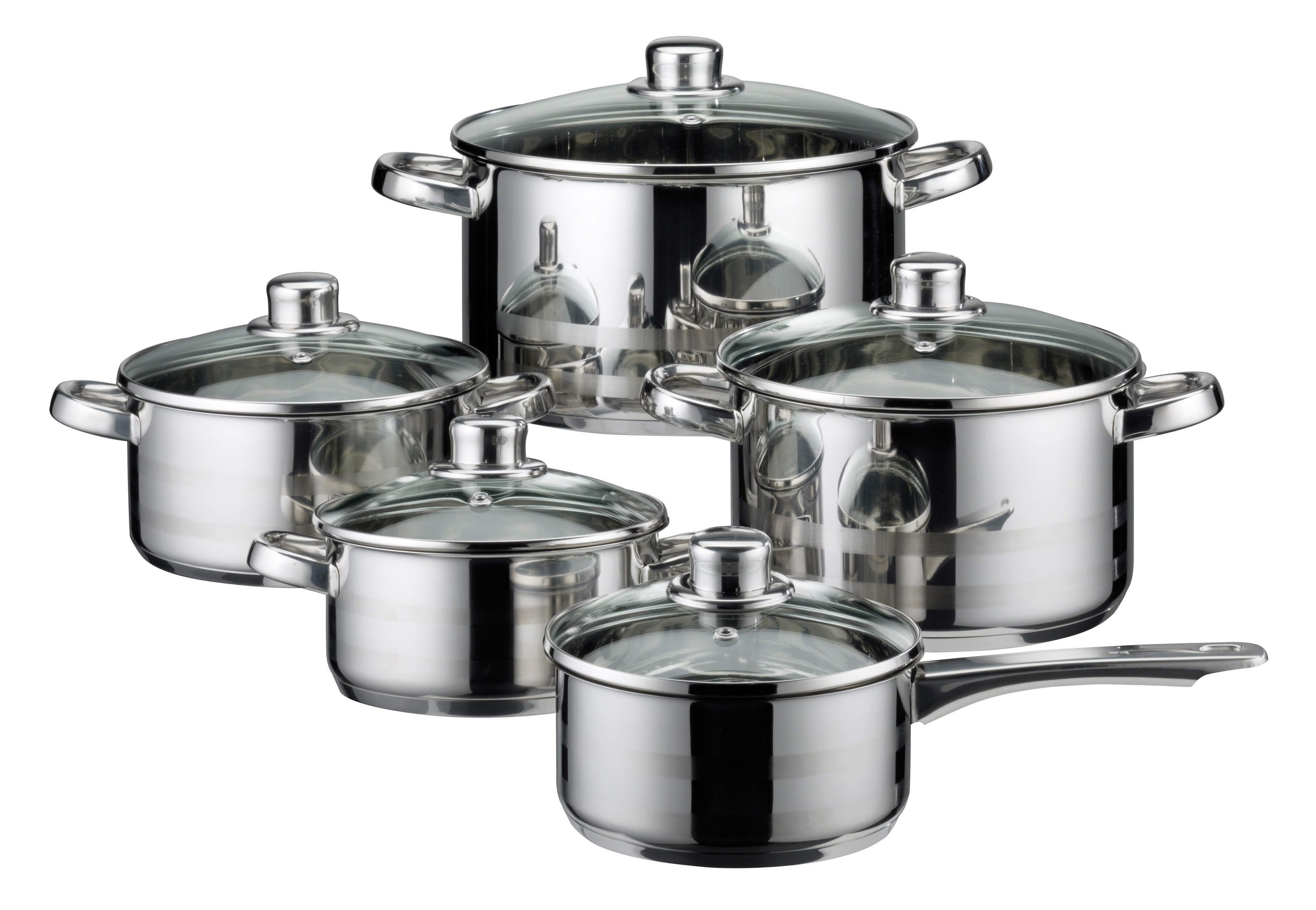 Image of Elo Basic Topf-Set »Skyline«, Edelstahl 18/8, (Set, 10 tlg.) bei Ackermann Versand Schweiz