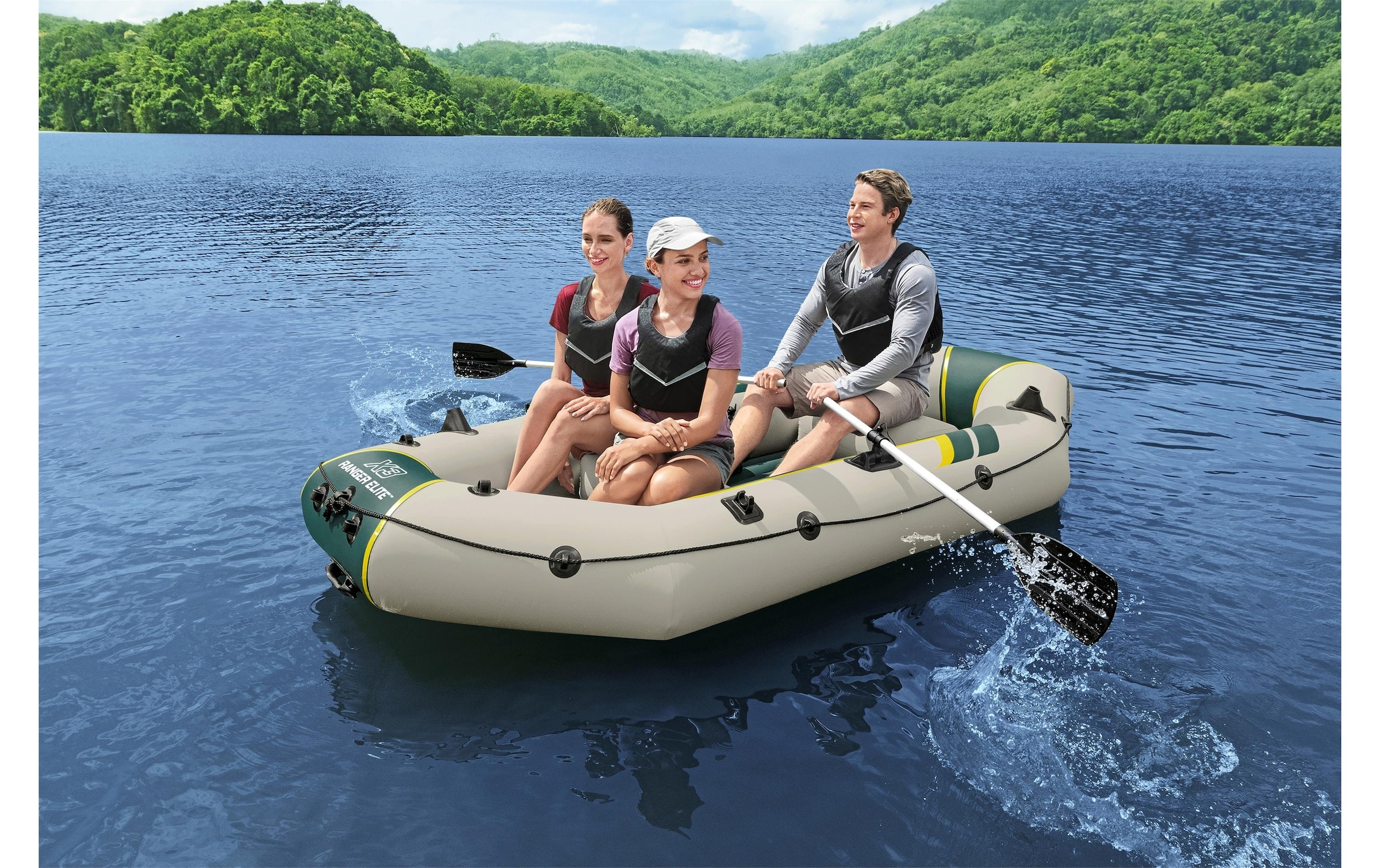 Bestway Schlauchboot »Hydro-Force Komplett-Set Ranger Elite X3« Gummiboot