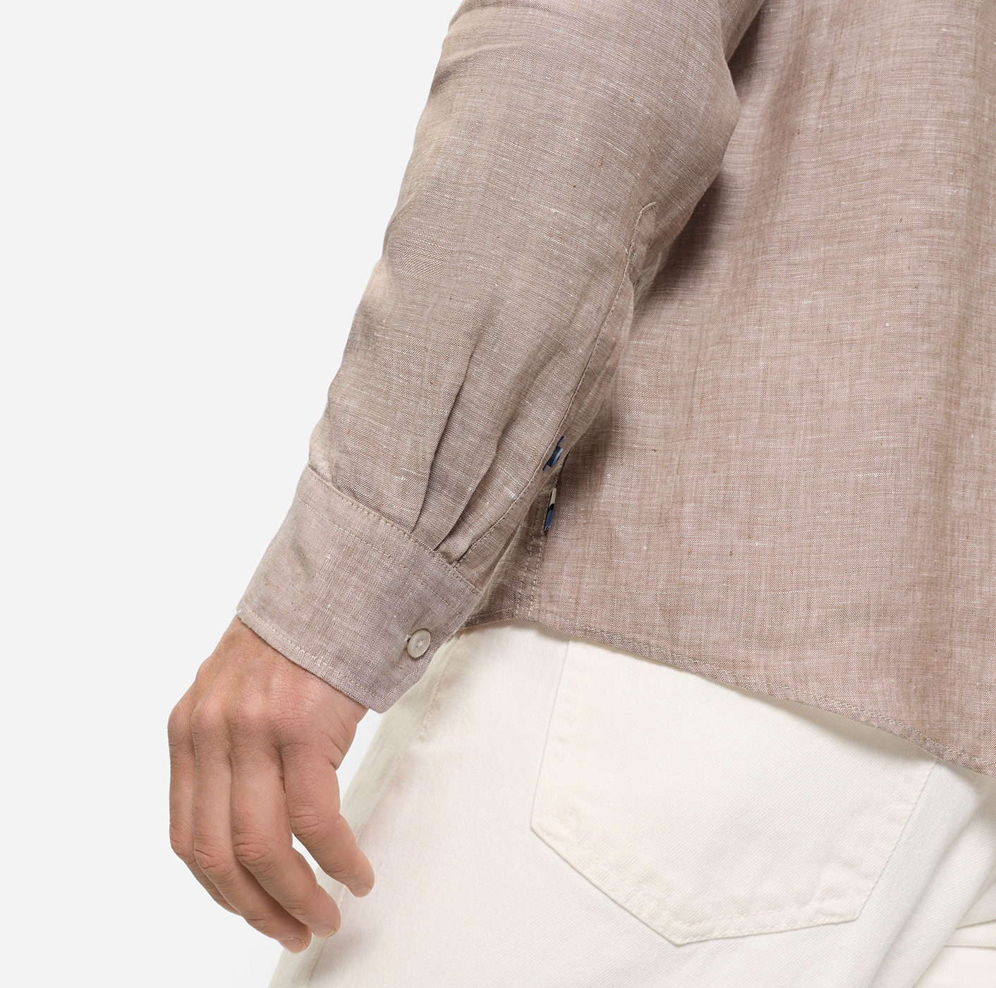 OLYMP Chemise en lin Kentkragen, casual