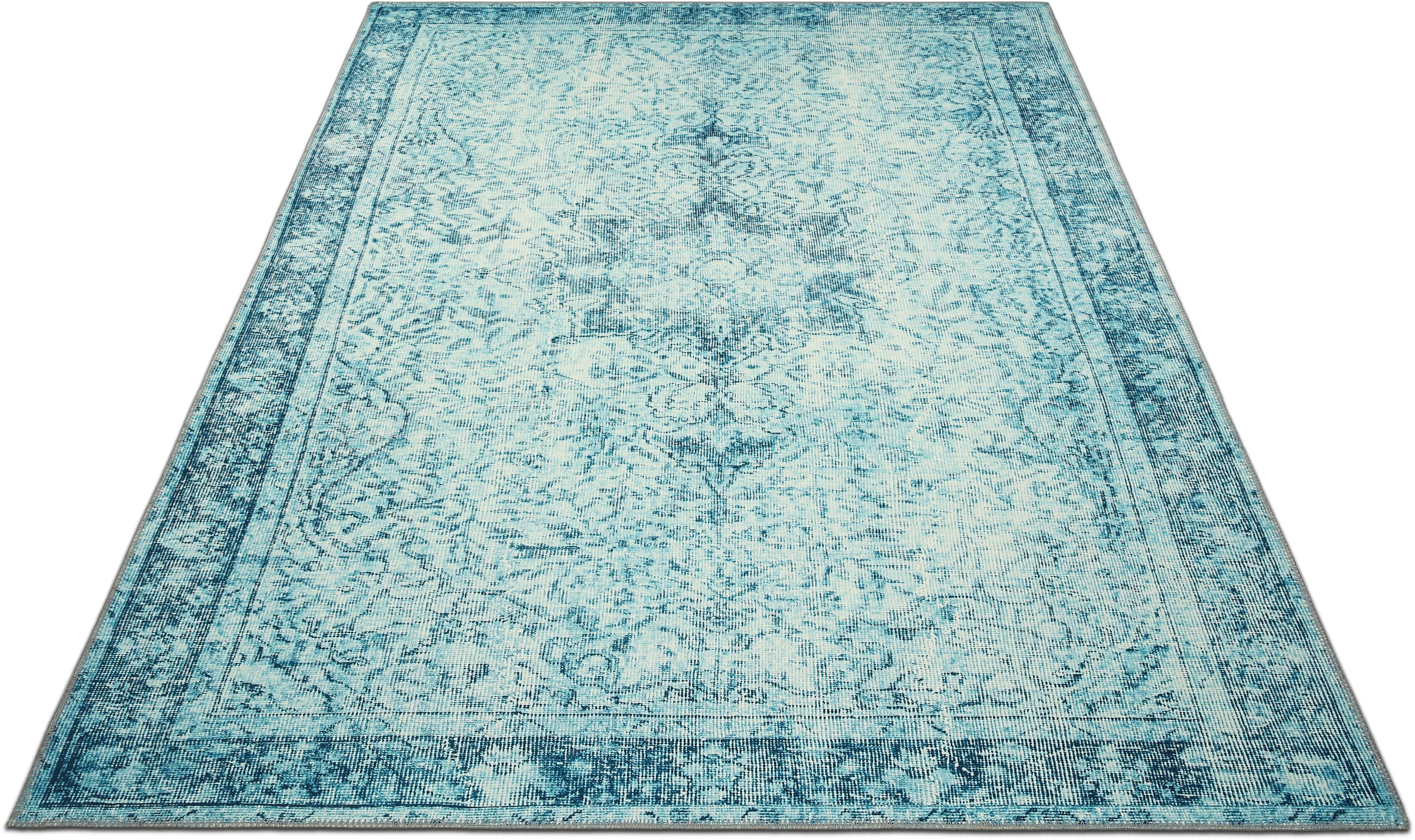 Image of my home Teppich »Munira«, rechteckig, 6 mm Höhe, Orient Optik, Vintage Design, Used Look, Wohnzimmer, Schlafzimmer, Arbeitszimmer, Robust, Pflegeleicht bei Ackermann Versand Schweiz