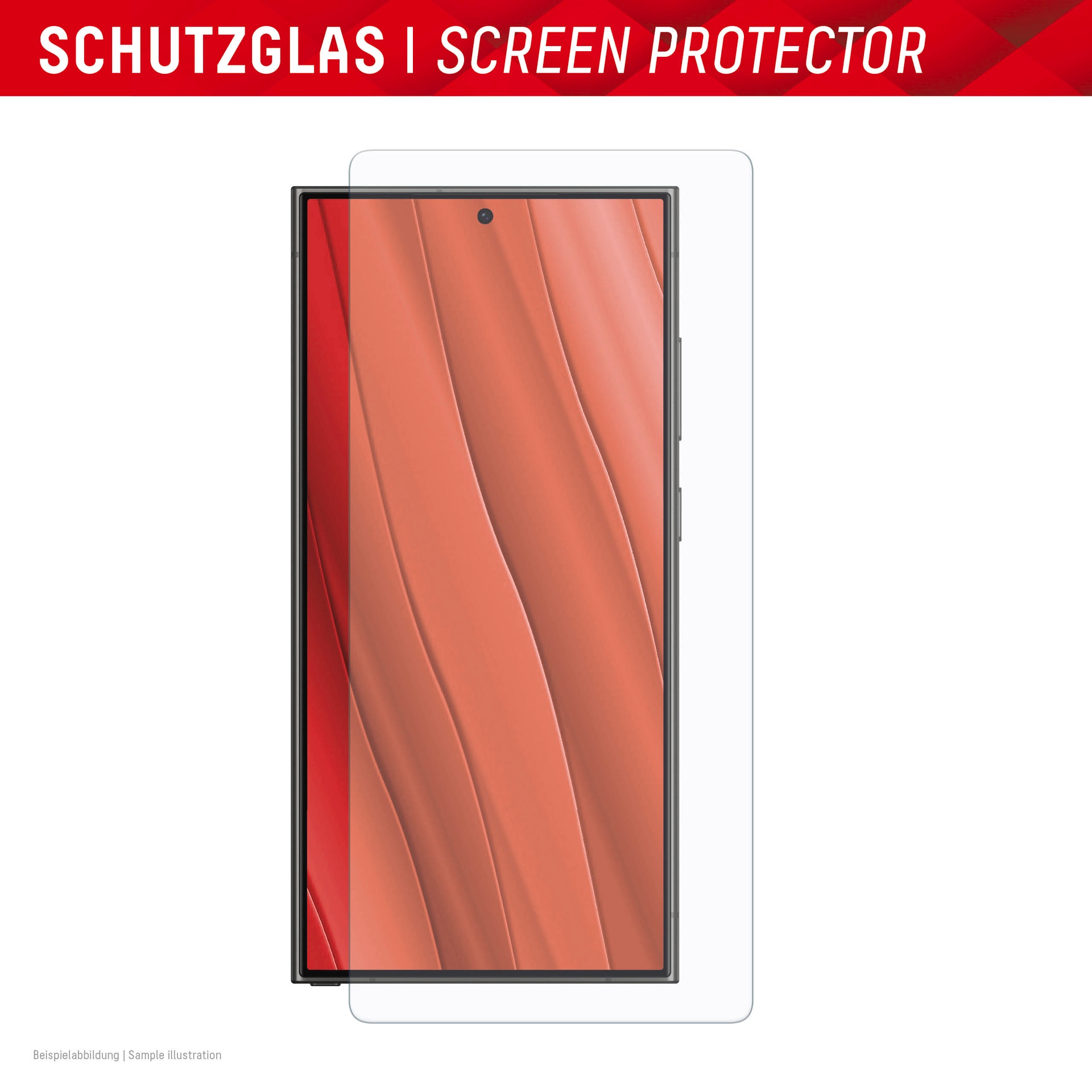 Displex Displayschutzglas »Smart Glass Screen Protection - ultra-dünn, unzerbrechlich, unsichtbar«, für Samsung Galaxy S25 Ultra, Displayschutzfolie, Schutzfolie, Bildschirmschutz, kratz- & stossfest