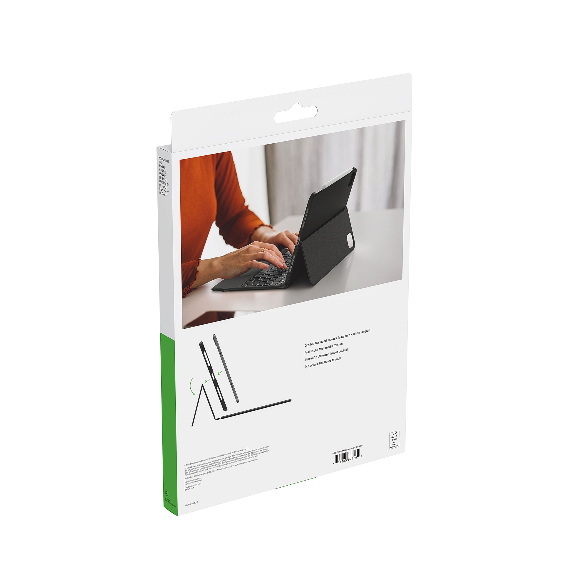 Belkin Clavier iPad »Connect Everyday Tastatur mit Hülle und Halter für iPad 10. Gen« ()