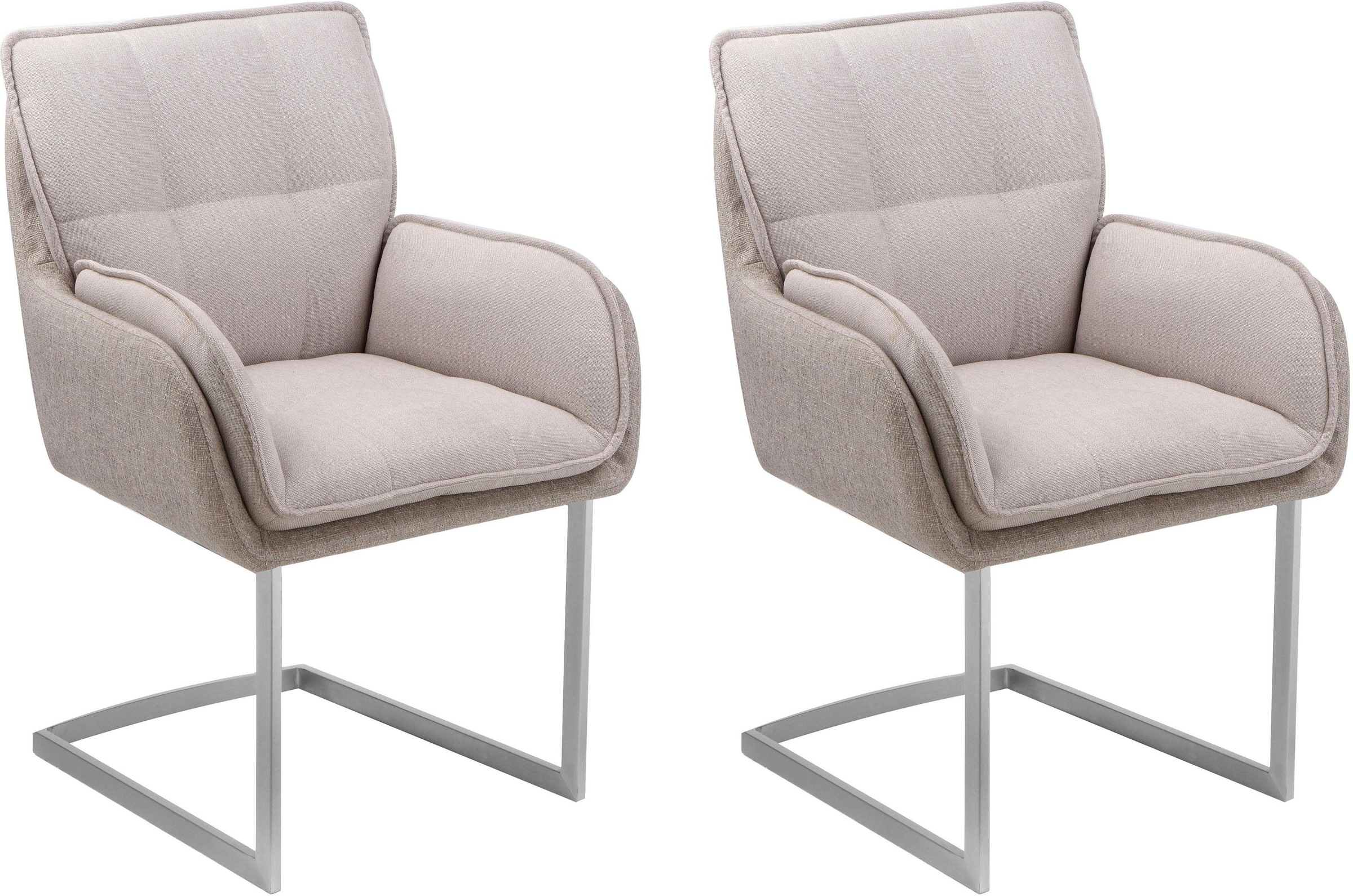 Image of Places of Style Esszimmerstuhl »Durham«, (Set), Struktur (100% Polyester), 2er-Set in modernem Design, Sitz und Rücken gepolstert bei Ackermann Versand Schweiz