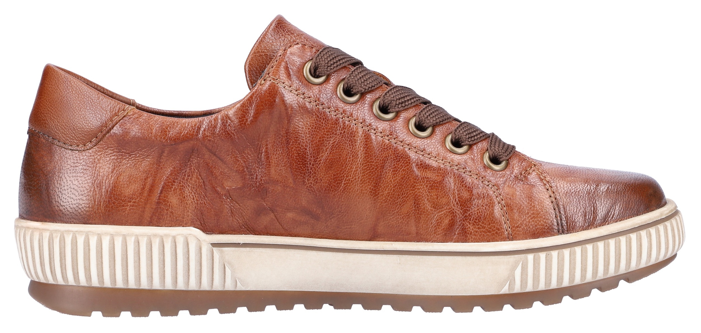 Remonte Plateausneaker, Freizeitschuh, Halbschuh, Schnürschuh mit Aussenreissverschluss