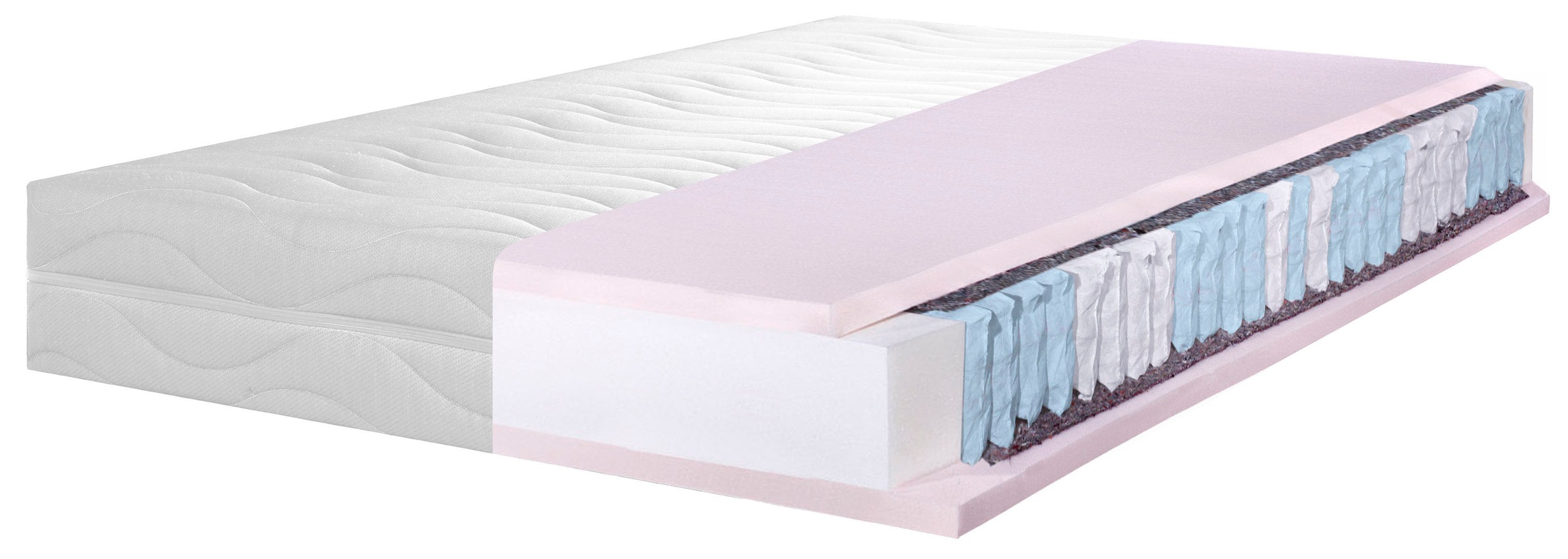 Image of my home Taschenfederkernmatratze »Black Diamond Smart«, 20 cm cm hoch, 320 Federn, (1 St.), Schwarz ist das neue weiss! bei Ackermann Versand Schweiz