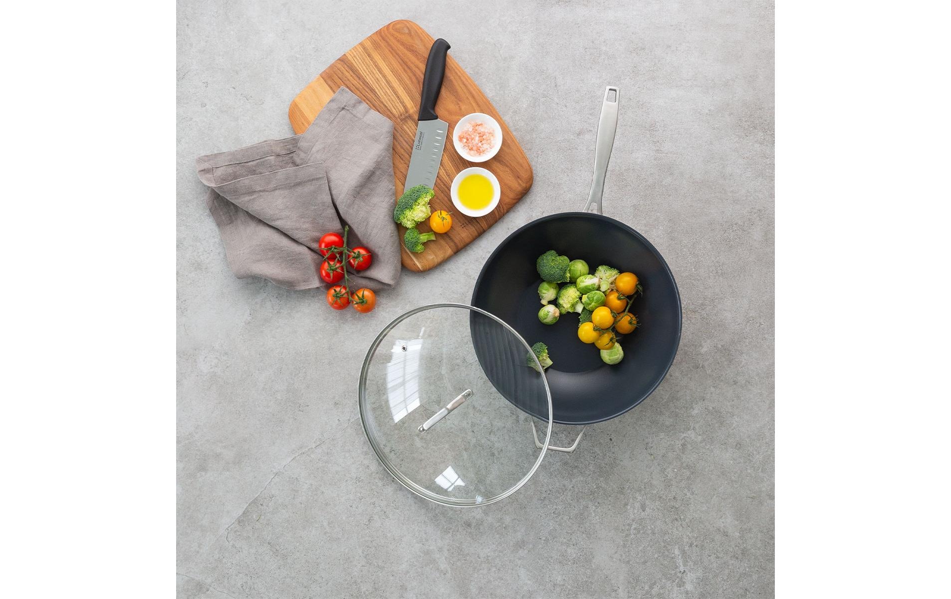   Wok »Lunasol Sirius Terra Multi-Layer Ø 30 cm, H: 8,5 cm« Aluminium