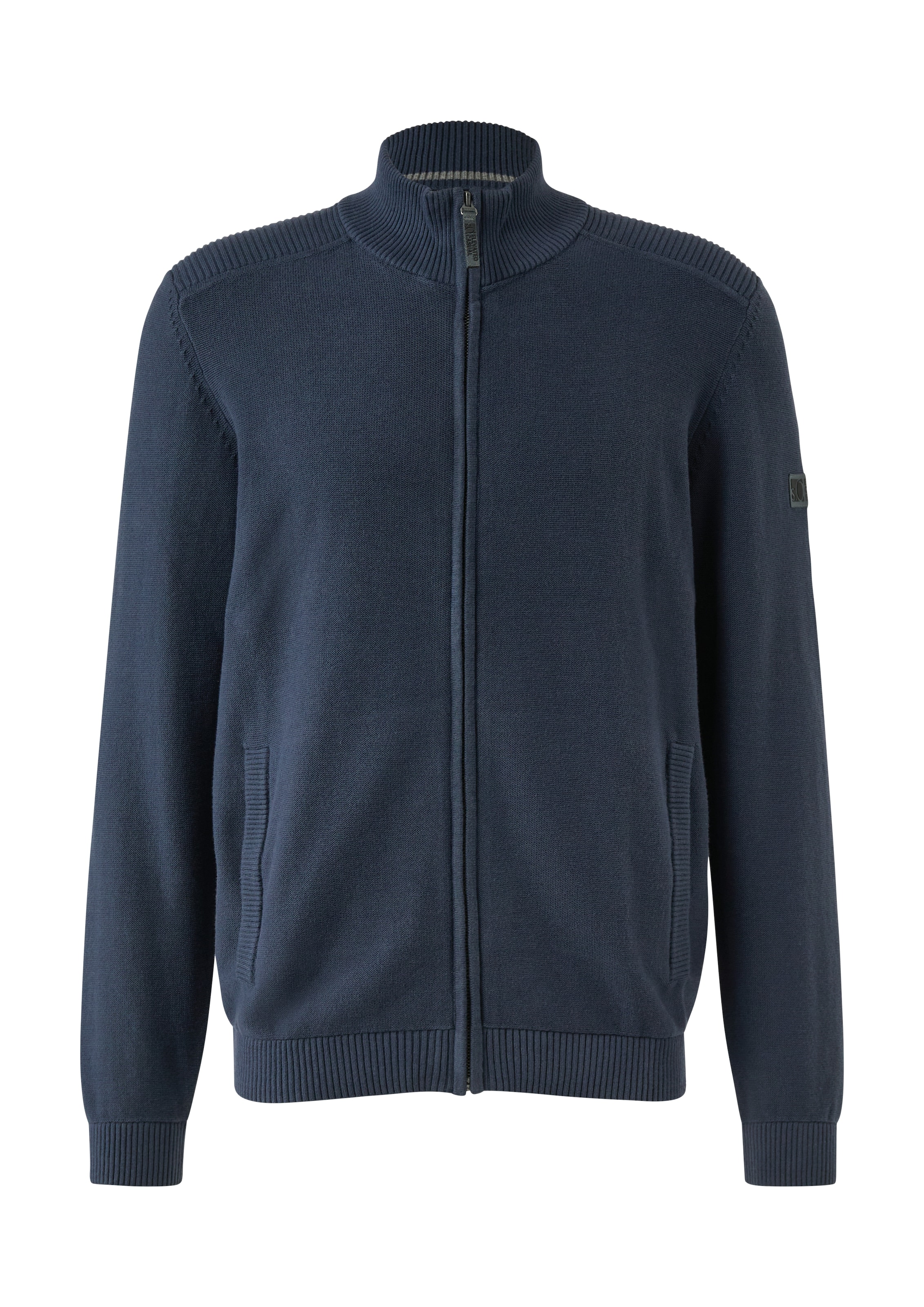 s.Oliver Veste en tricot mit Stehkragen, Regular Fit