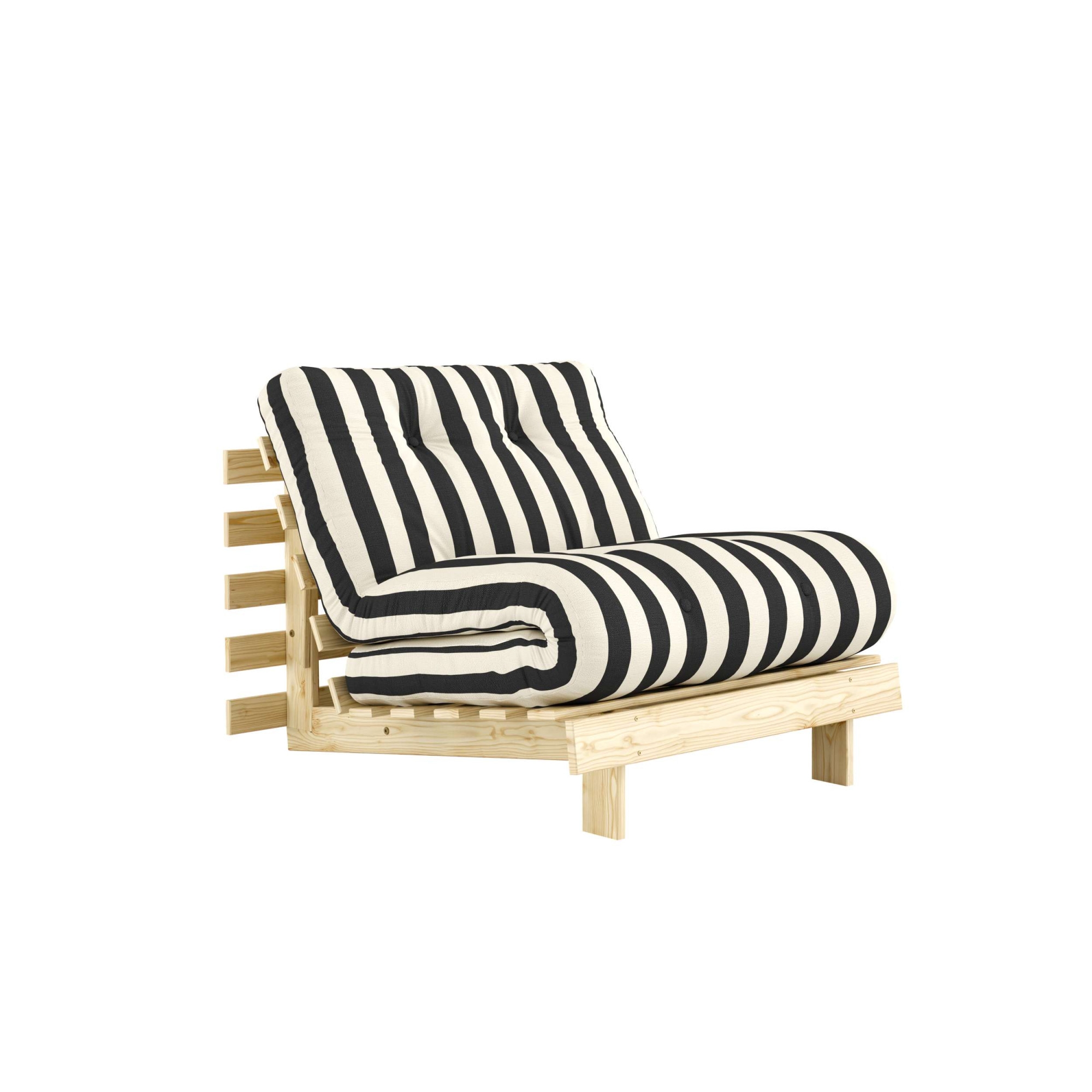 Image of Karup Design Daybett "Roots Sofa Bed, Schlafsofa, Bettfunktion, FSC-Massivholz, B: 90 cm" Inkl. Futonmatratze. Made in Europe, minimalistisches Design