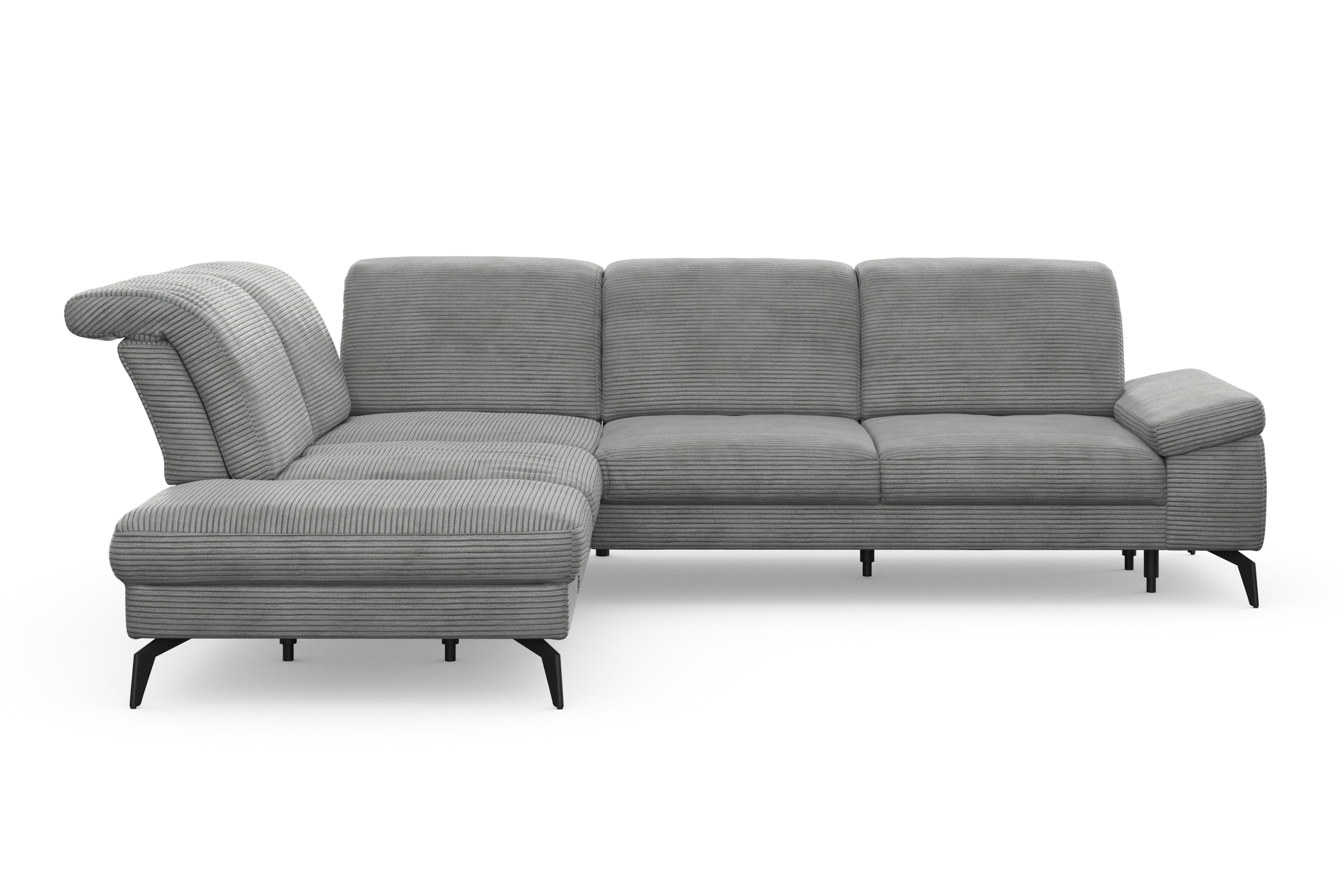 sit&more Ecksofa »Cabana L-Form«, Ottomane, wahlweise mit Sitztiefen-,Armlehnen- und Kopfteilfunktion
