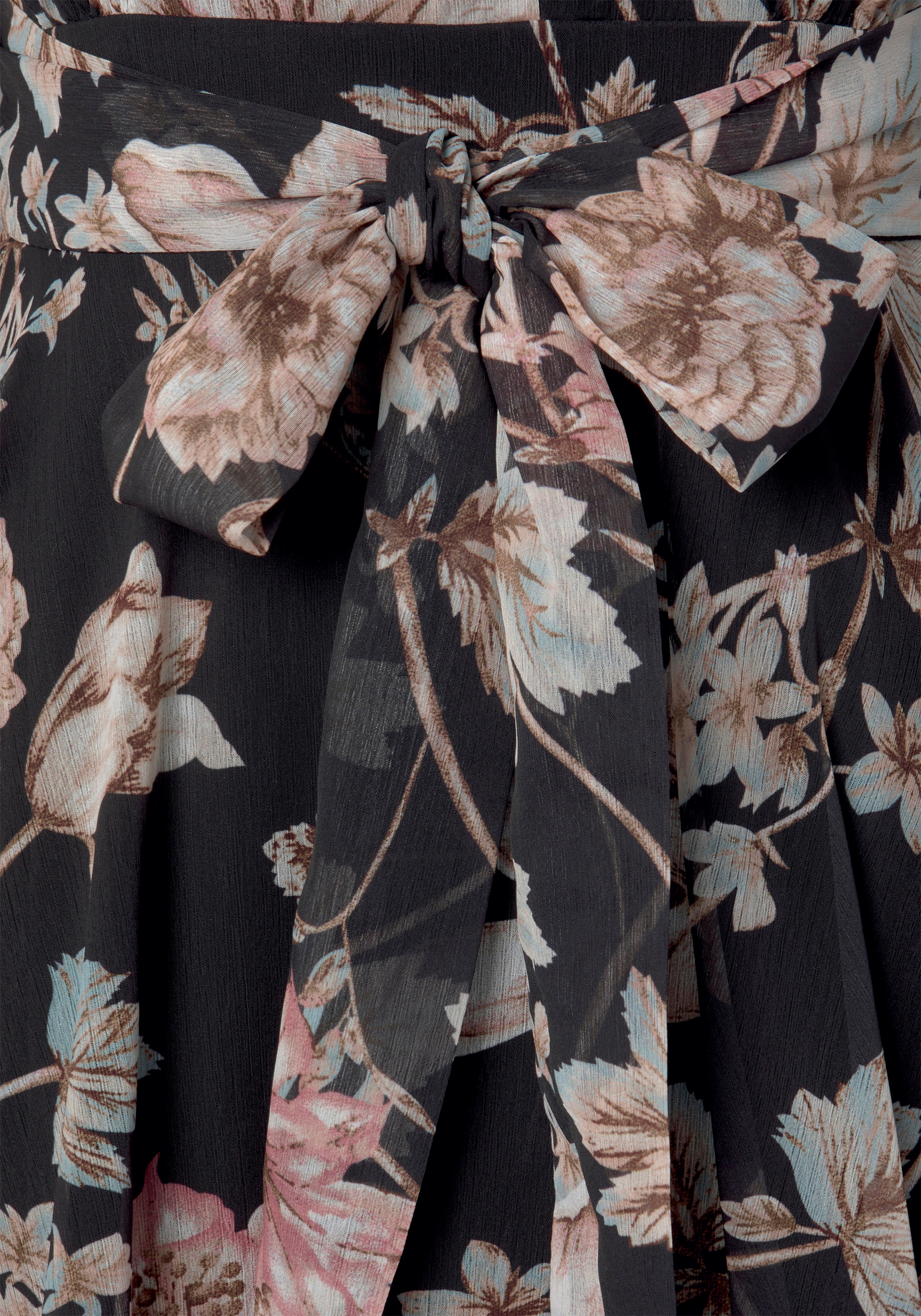 LASCANA Druckkleid, aus leicht transparenter Ware, elegantes Sommerkleid