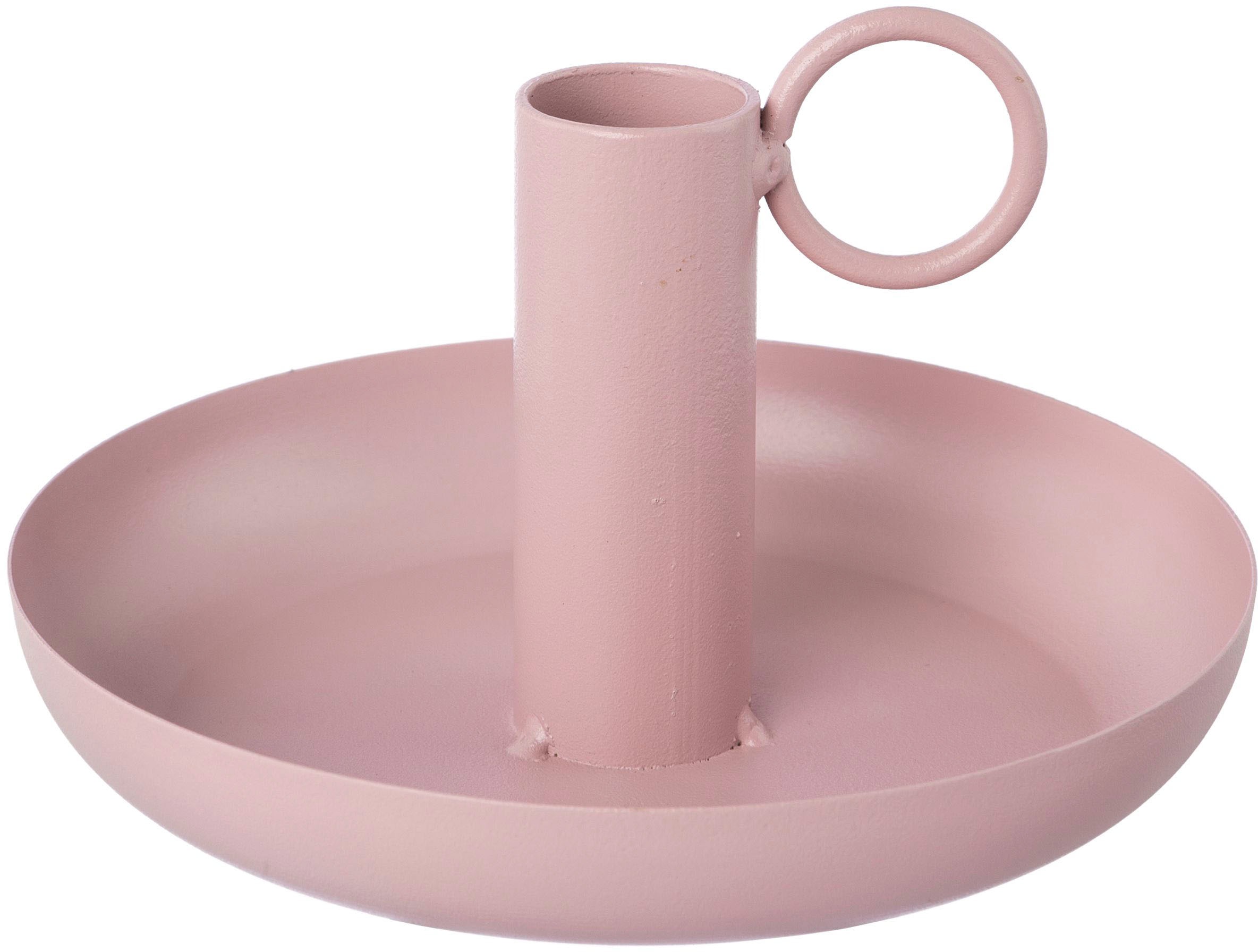 Creativ home Kerzenhalter "Stabkerzenhalter WUZZ" aus Metall, mit dekorativem Henkel