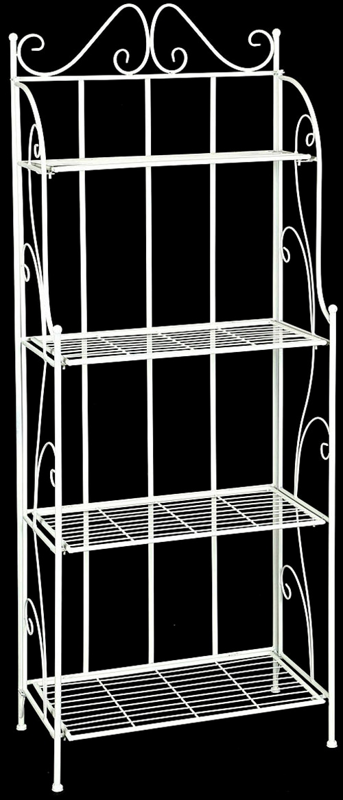 Ambiente Haus Standregal »Regal mit 4 Böden in Antikweiss - 162 cm«, (1 St.)