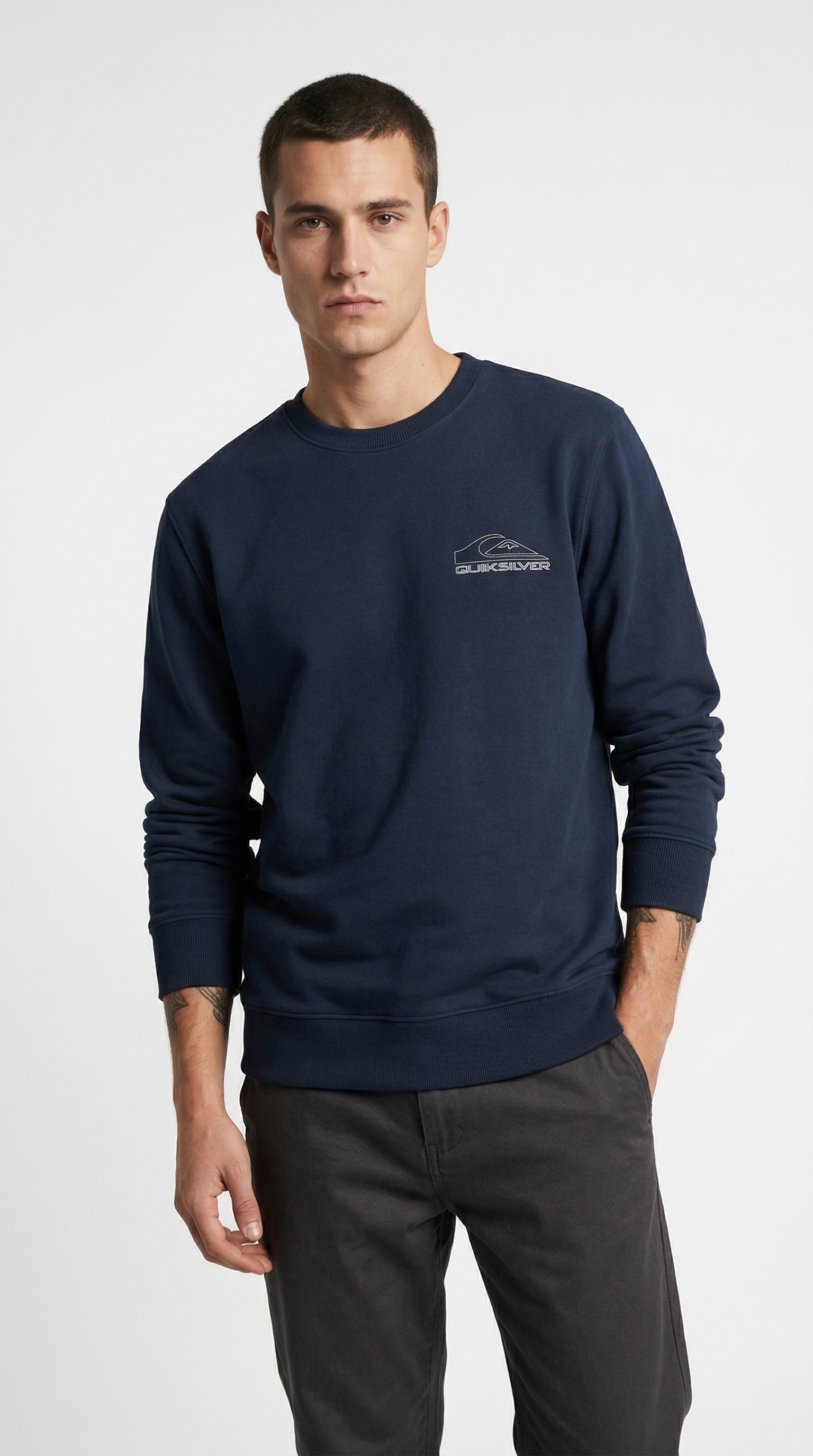 Image of Quiksilver Sweatshirt "BASIC GRAPHIC CREW", sportlicher Stil, vielseitig einsetzbar