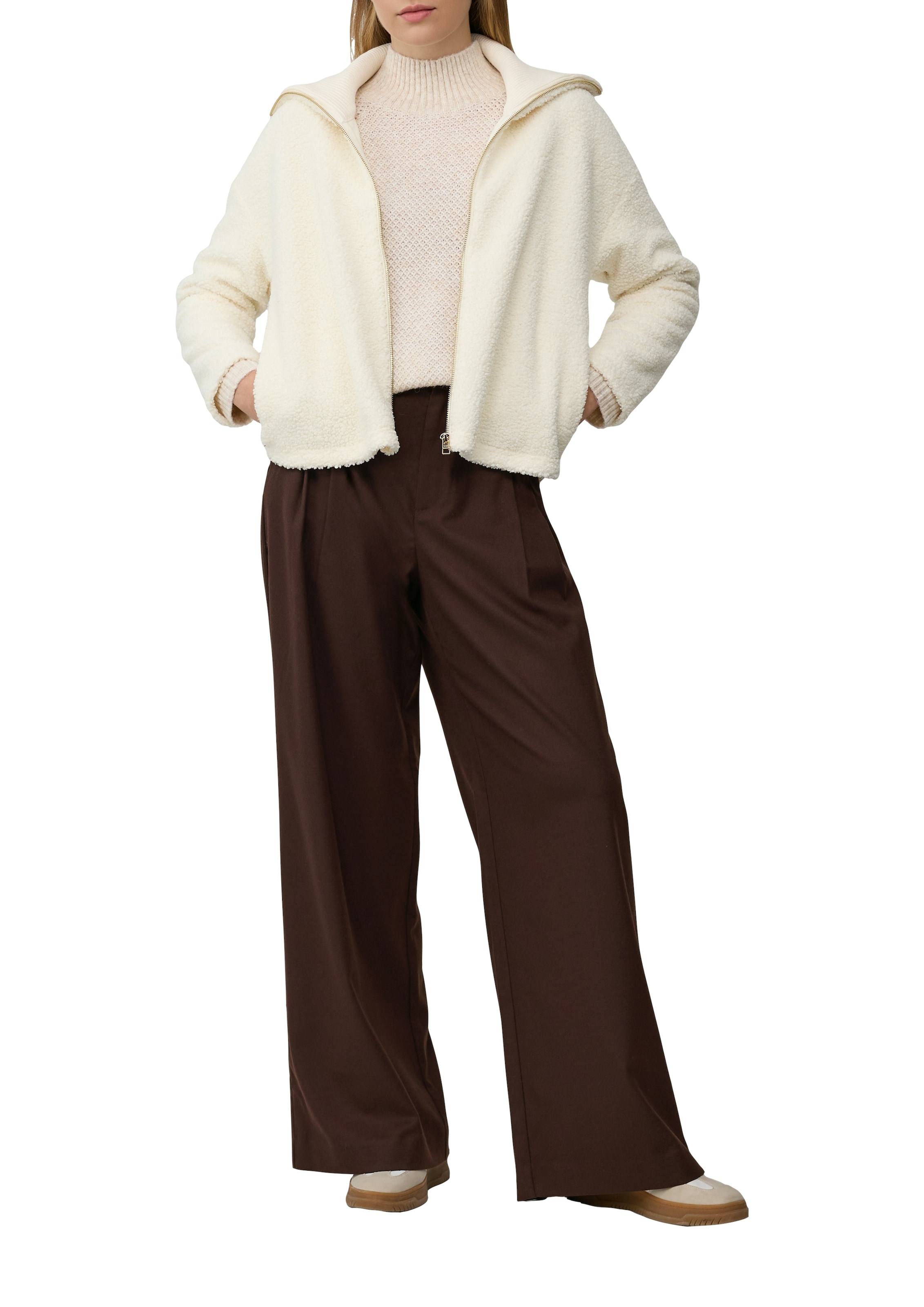 s.Oliver Pull en tricot mit Rippbündchen