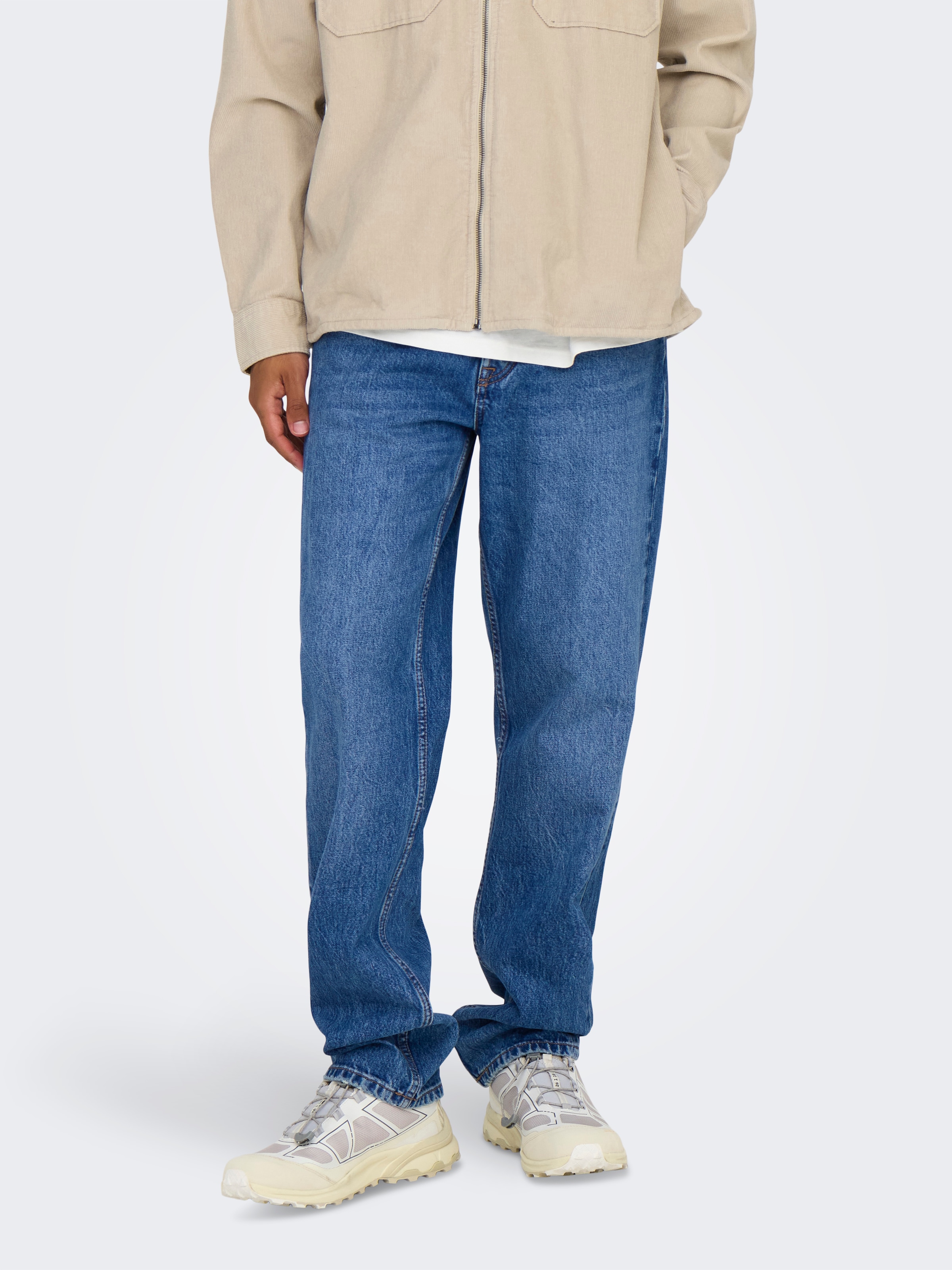 Image of ONLY & SONS Regular-fit-Jeans "ONSEDGE STRAIGHT BROMO 0017 DOT DNM NOOS"