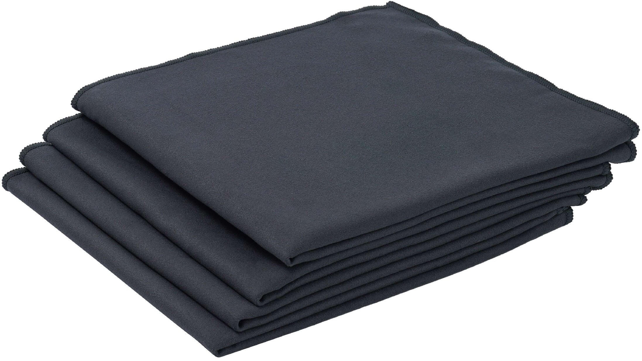 GOODproduct Serviettes »Leoa, diverse Grössen, Sporthandtuch, Reisehandtuch, Strandtuch« sehr leicht, kompakt, schnelltrocknend, Mikrofaser mit Kontrastnaht