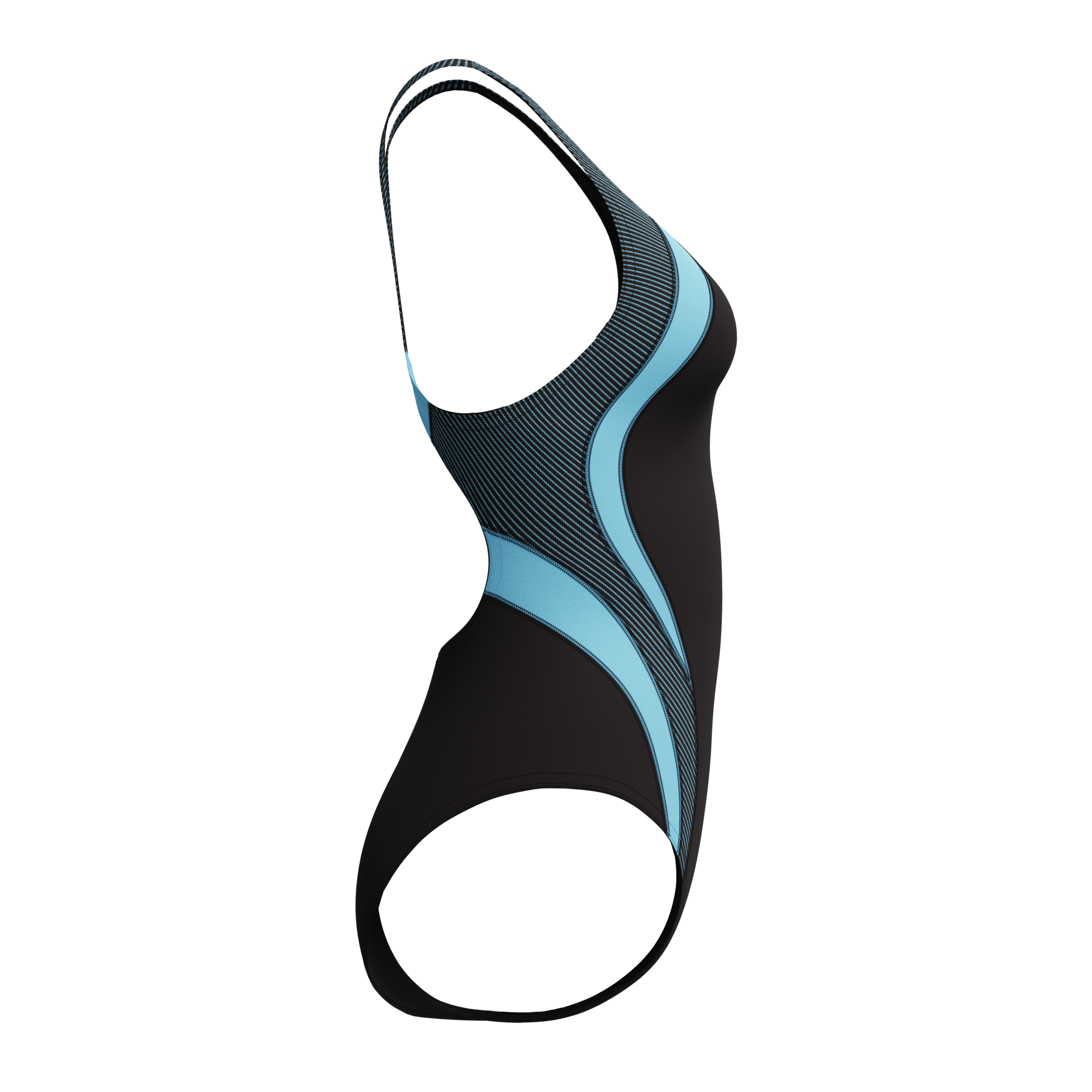 Speedo Maillot de bain »QUANTUM RIB SPLICE 1PC BLK/LTBLU«
