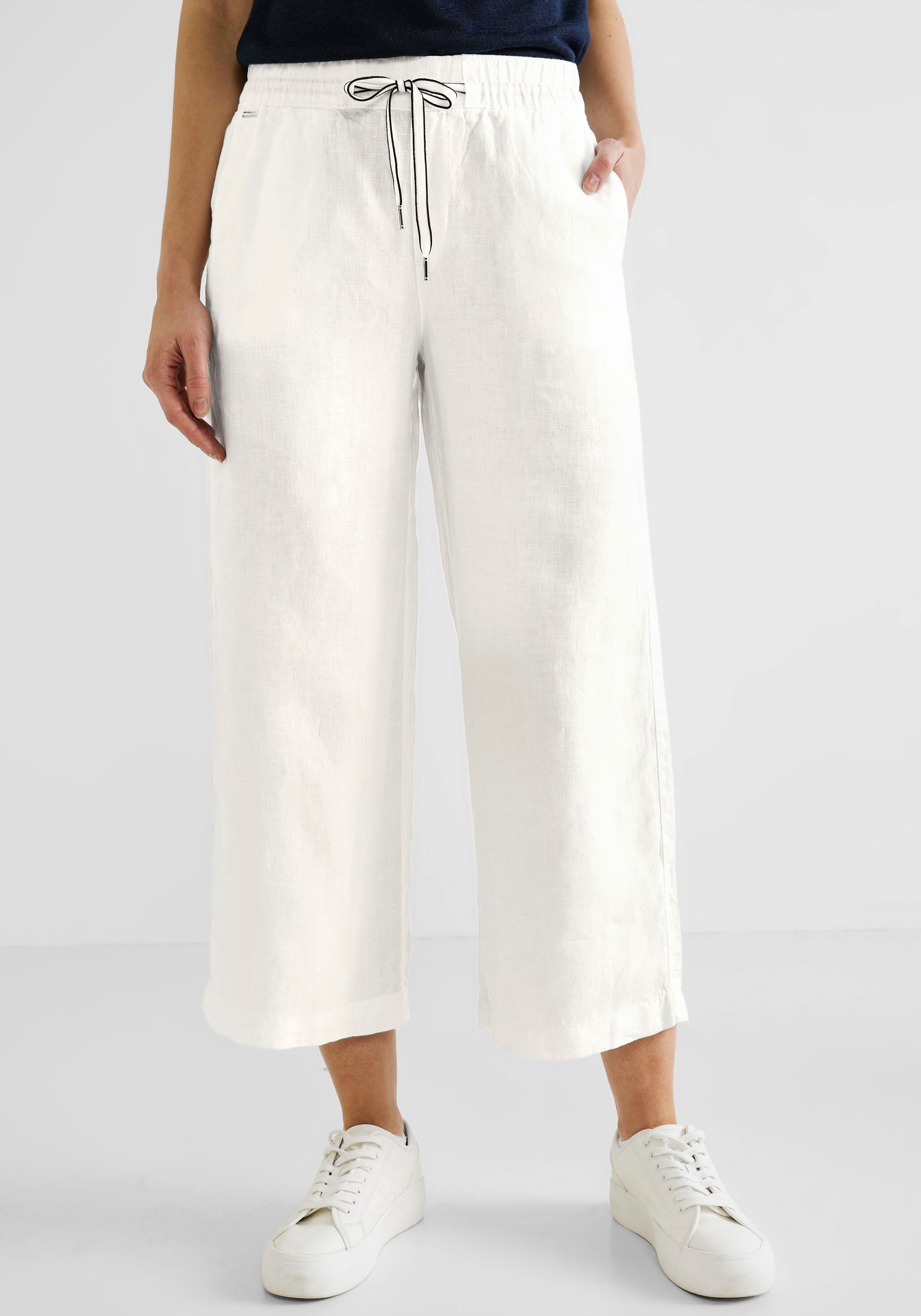 STREET ONE Leinenhose, mit farbigem Bindeband kaufen