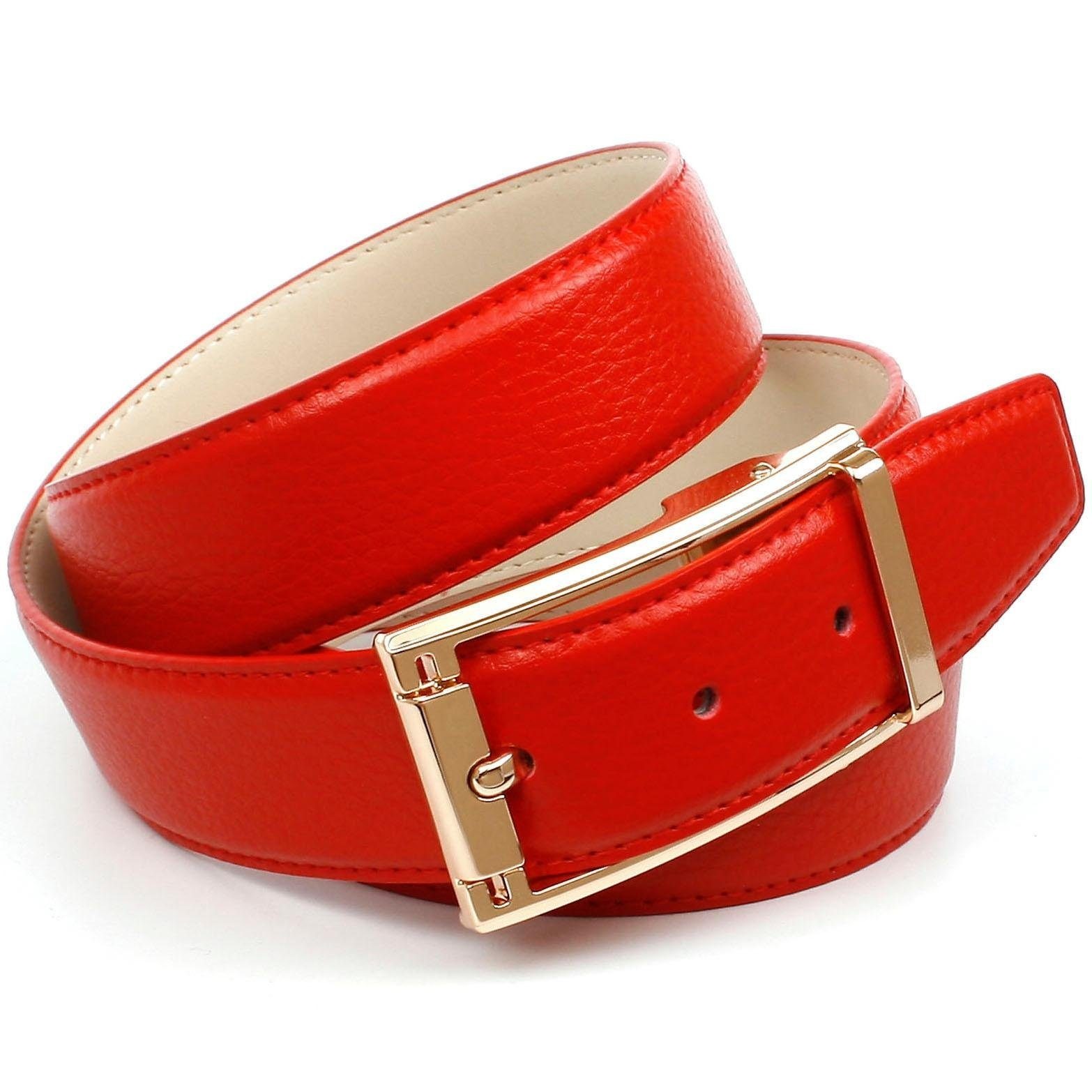 Image of Anthoni Crown Ledergürtel, im klassischen Design mit Ton in Ton Steppung bei Ackermann Versand Schweiz