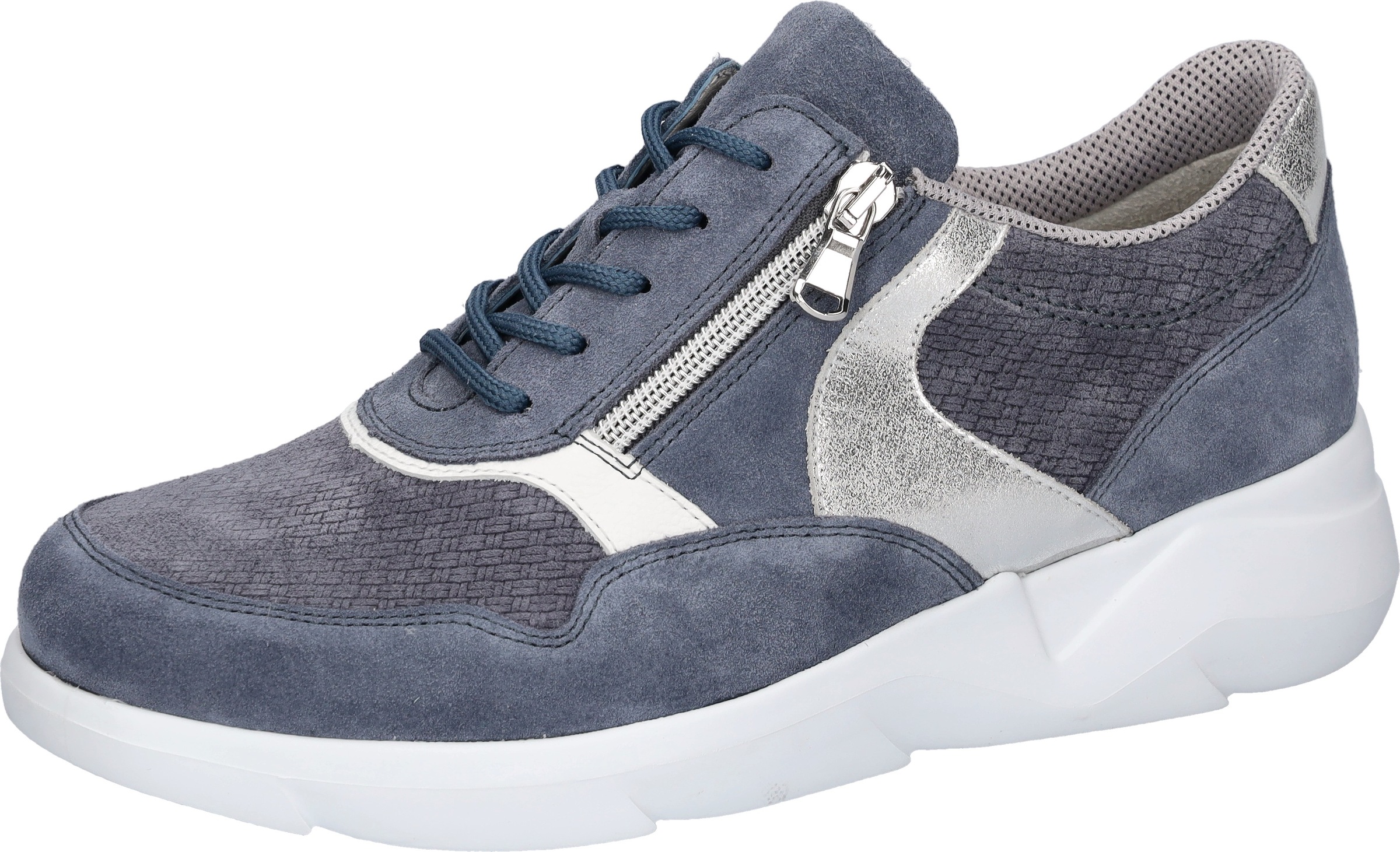 Image of Waldläufer Sneaker "K-FUNKY" Schnürschuh, Komfortschuh mit seitlichem Reissverschluss, K-Weite