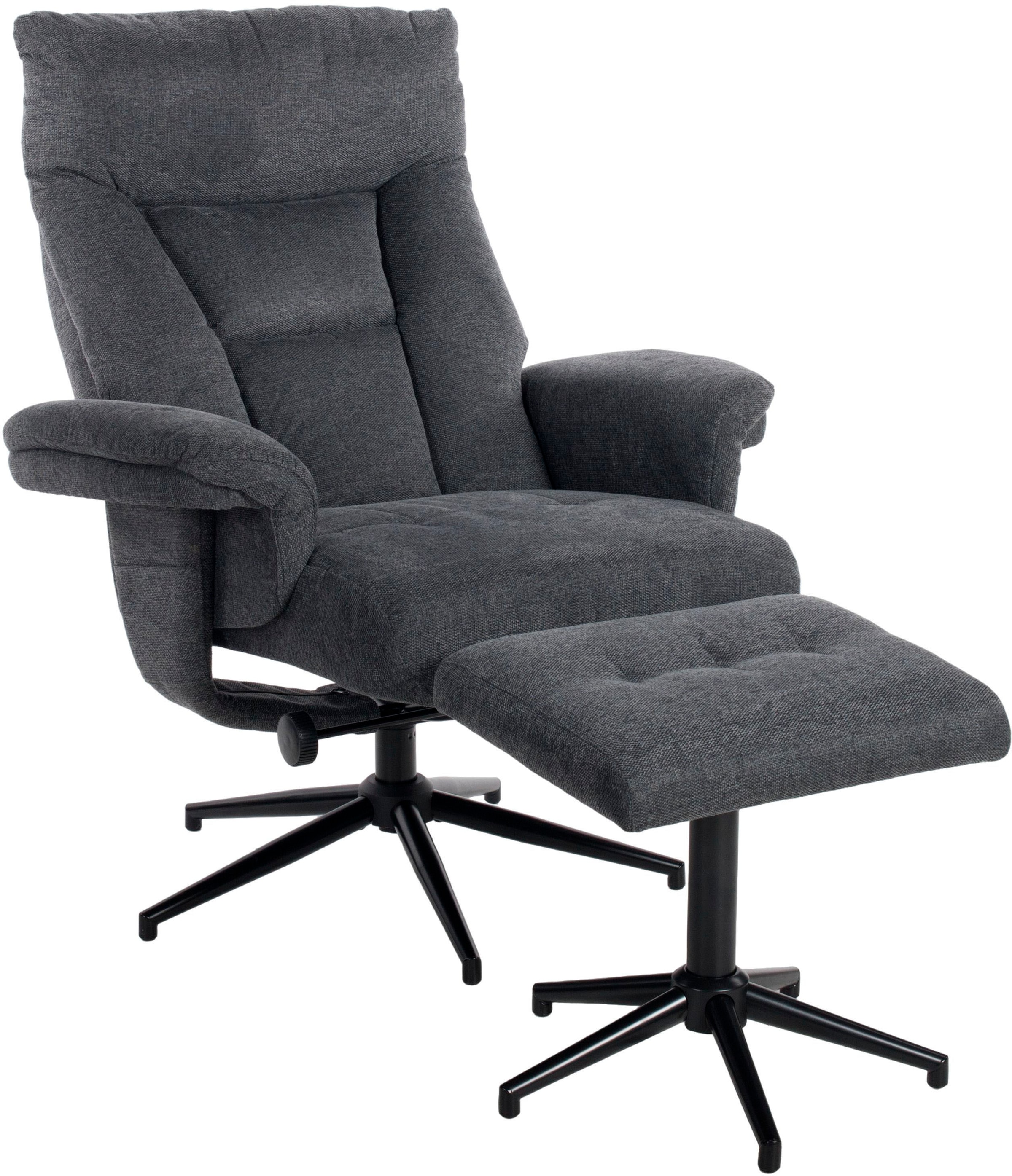 Duo Collection TV-Sessel »Olvera« mit Hocker und Relaxfunktion, 360 Grad drehbar