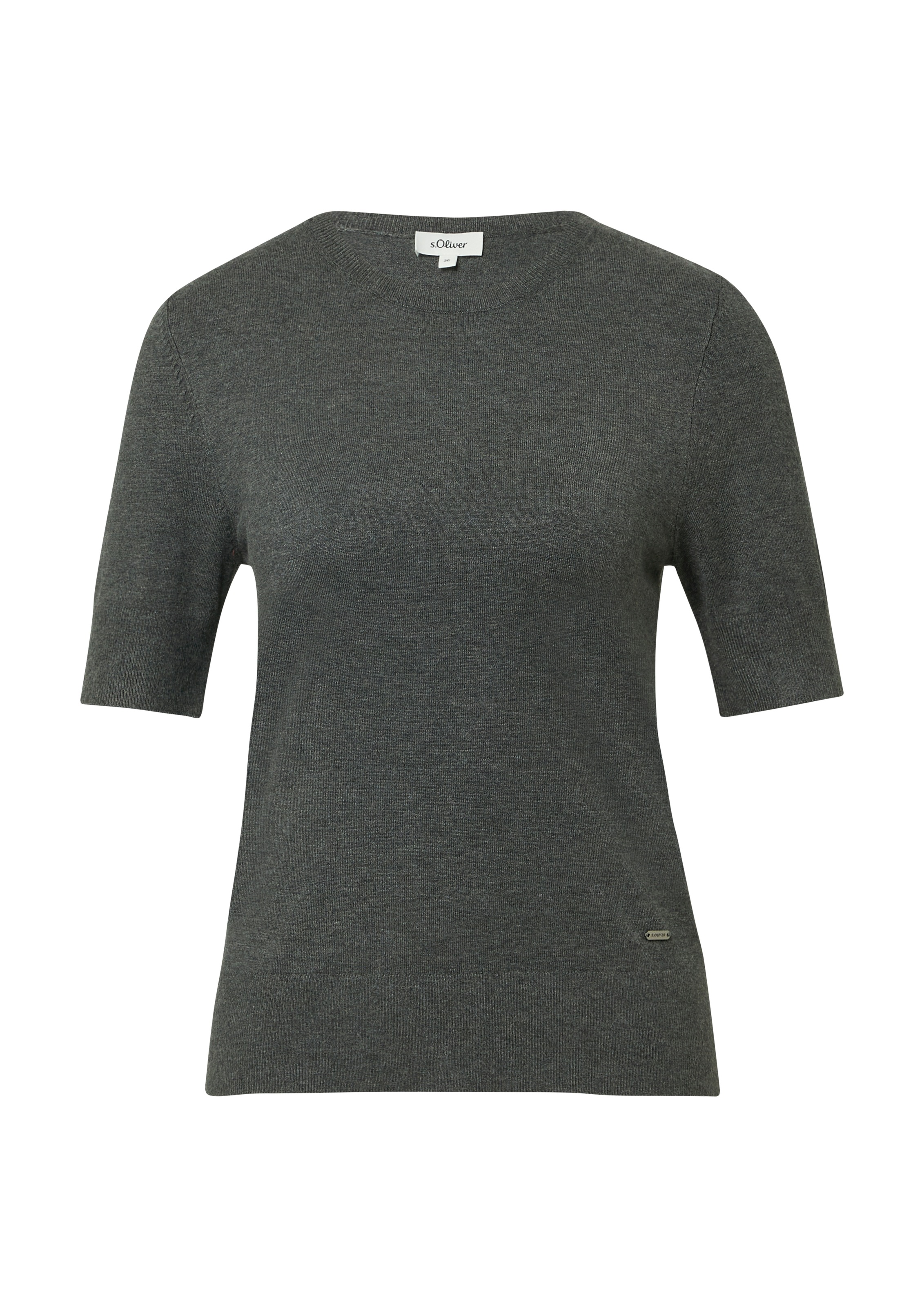 s.Oliver Pull à manches courtes mit Logo Stickerei