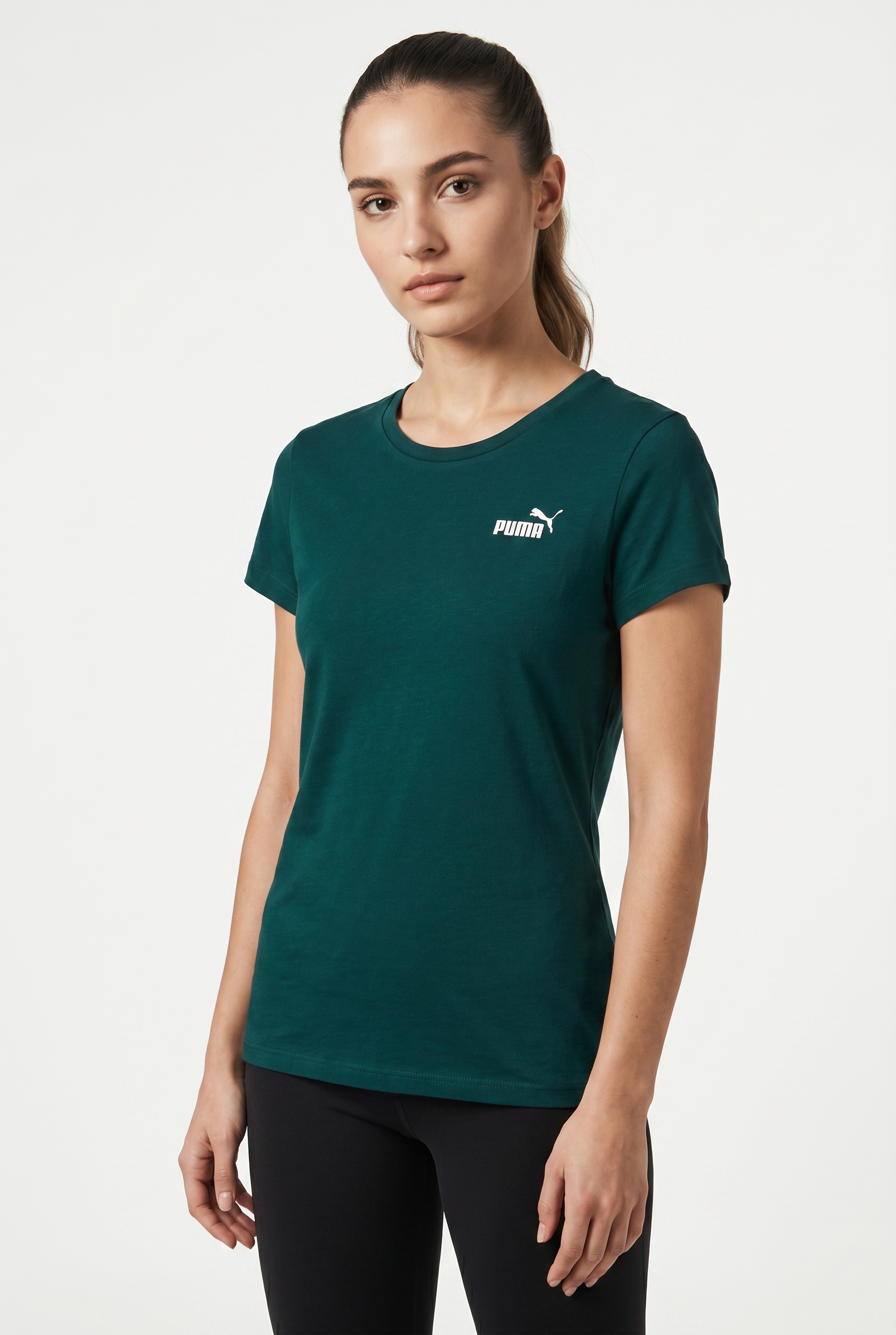 PUMA T-shirt »ESS SMALL NO. 1 LOGO TEE (S)« Kurzarm, aus Baumwolle, mit Rundhalsausschnitt