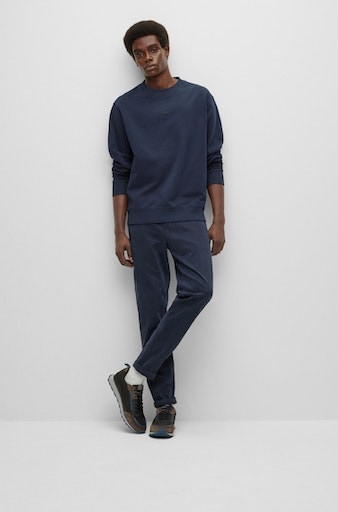 BOSS ORANGE Sweater »Wefade«, (1 tlg.), mit seitlichen Rippeinsätzen