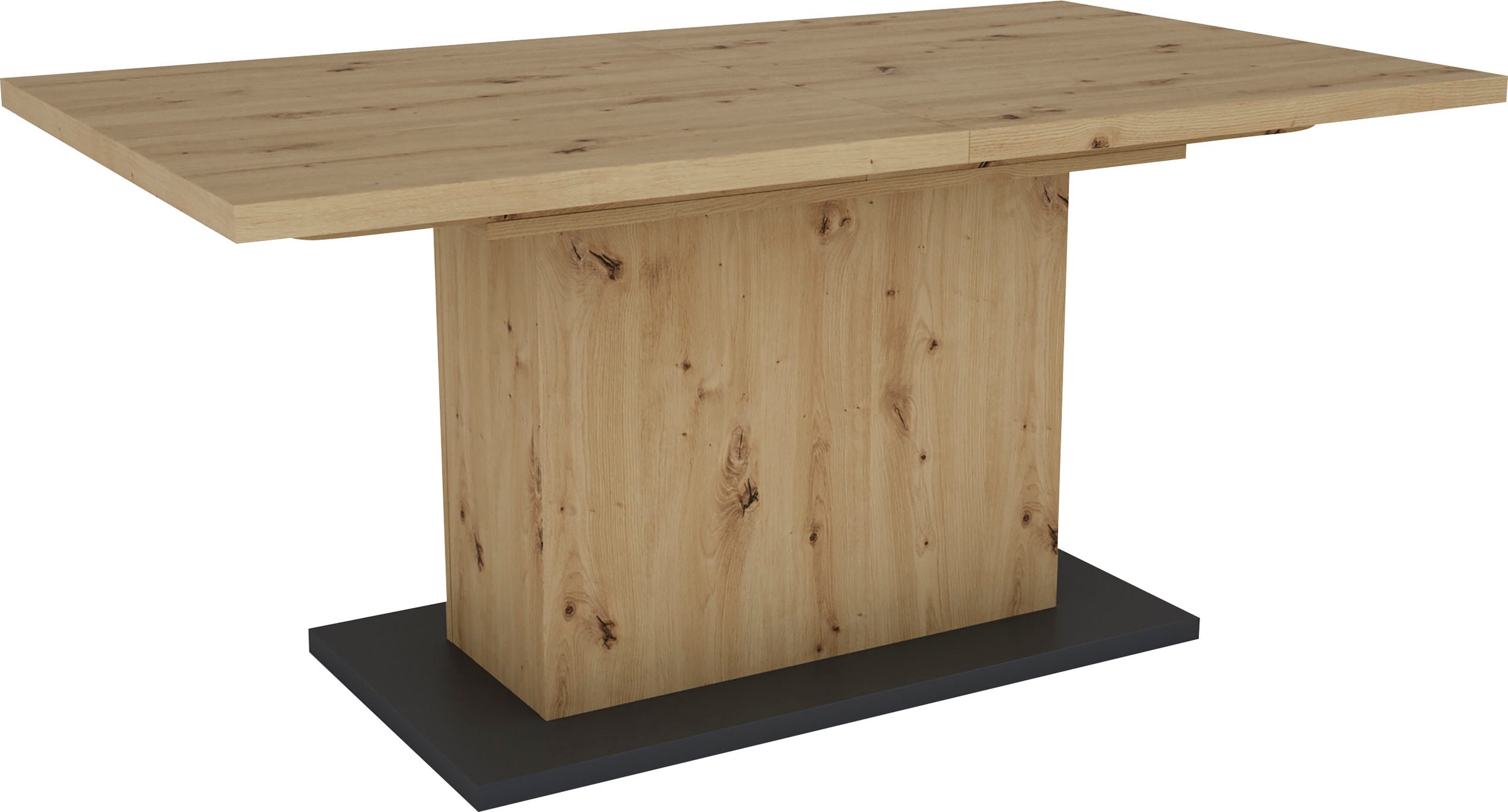 Homexperts Essgruppe »Aiko«, (Set, 5 tlg., Esstisch mit 4 Stühlen), Tisch mit Auszugsfunktion, Breite 160-200 cm