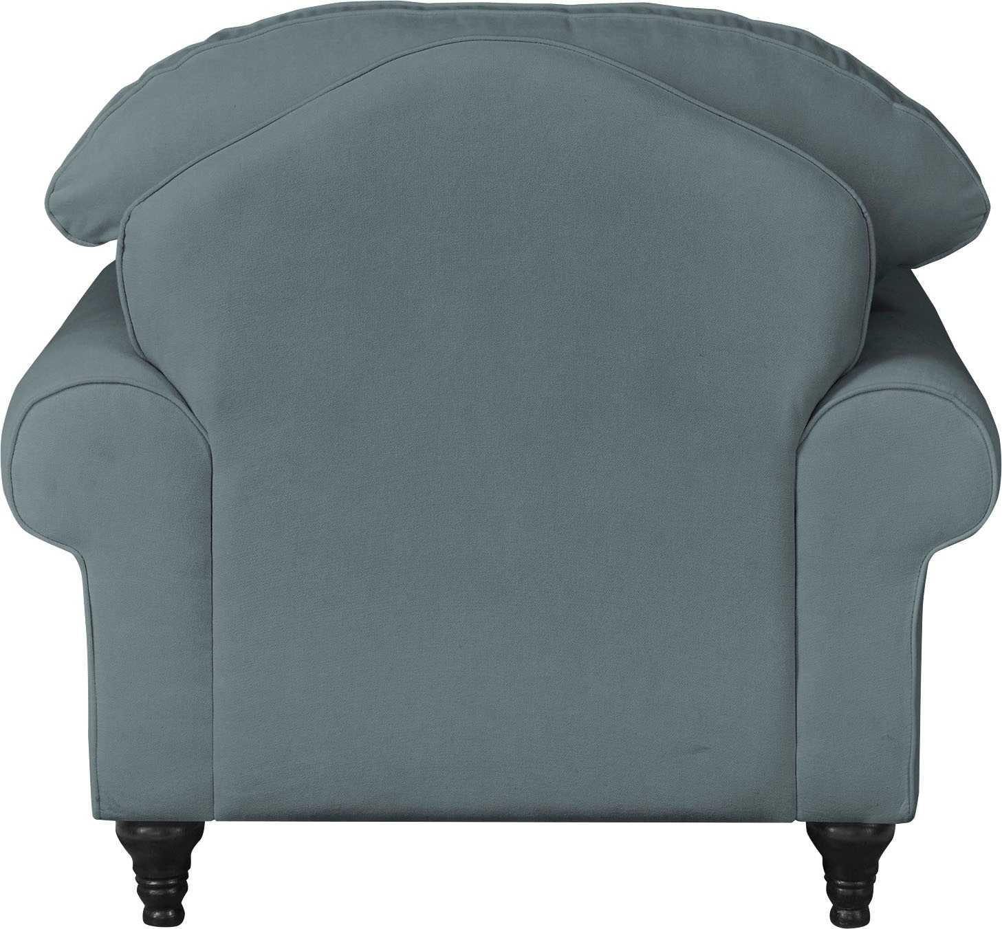 GOODproduct Fauteuil »Westminster mit hochwertigem Microfaserbezug, in 5 Farben verfügbar« rembourrage à ressorts, pied tourné, coussin décoratif inclus